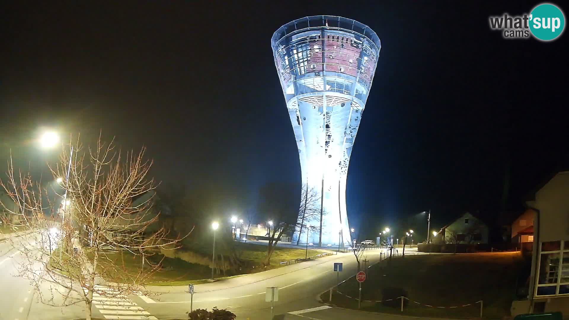 Webcam Vukovar –  Wasserturm , Symbol Schlacht von Vukovar (1991)