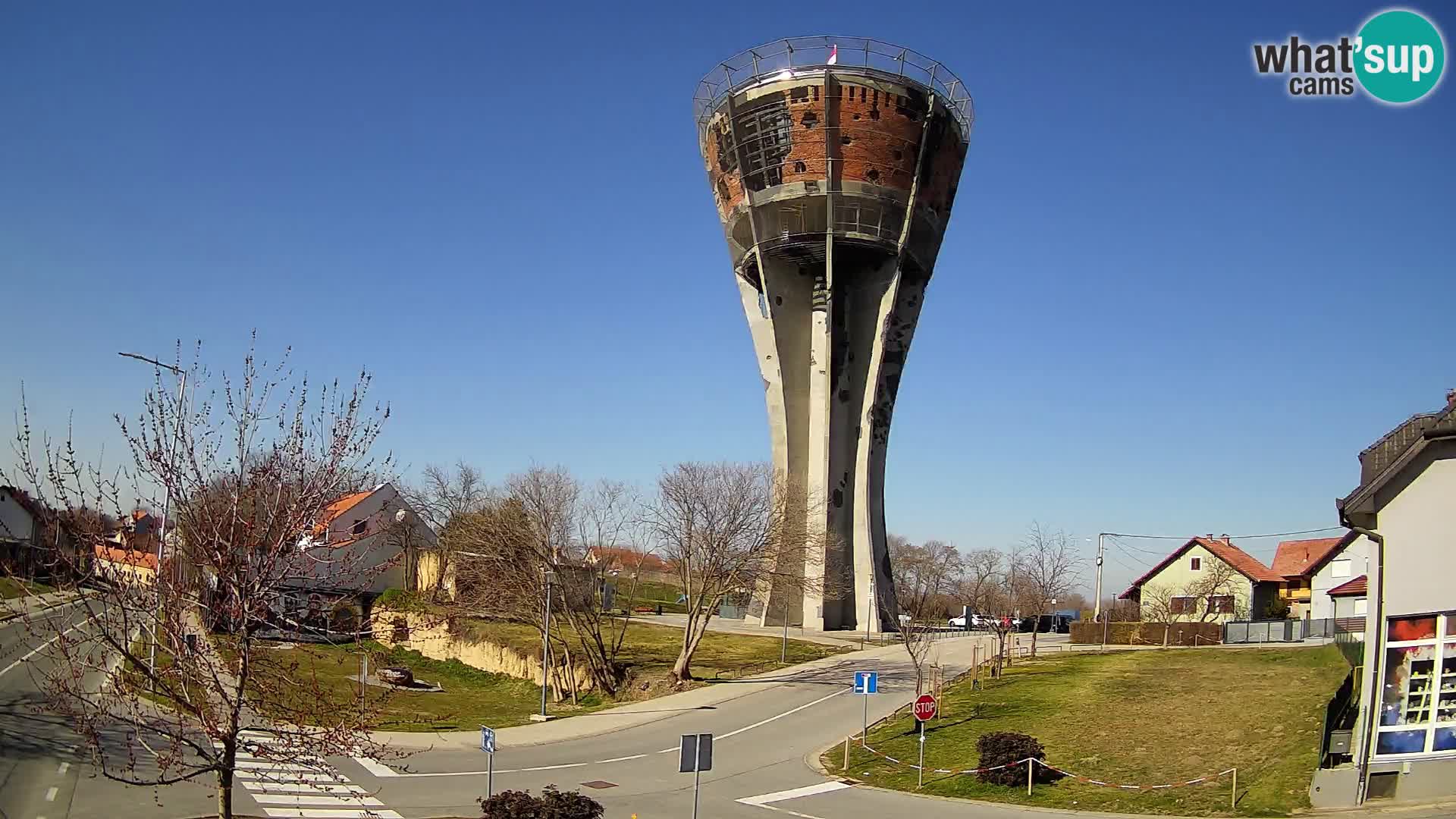 Webcam Vukovar – Water tower – simbol from Battle of Vukovar (1991)