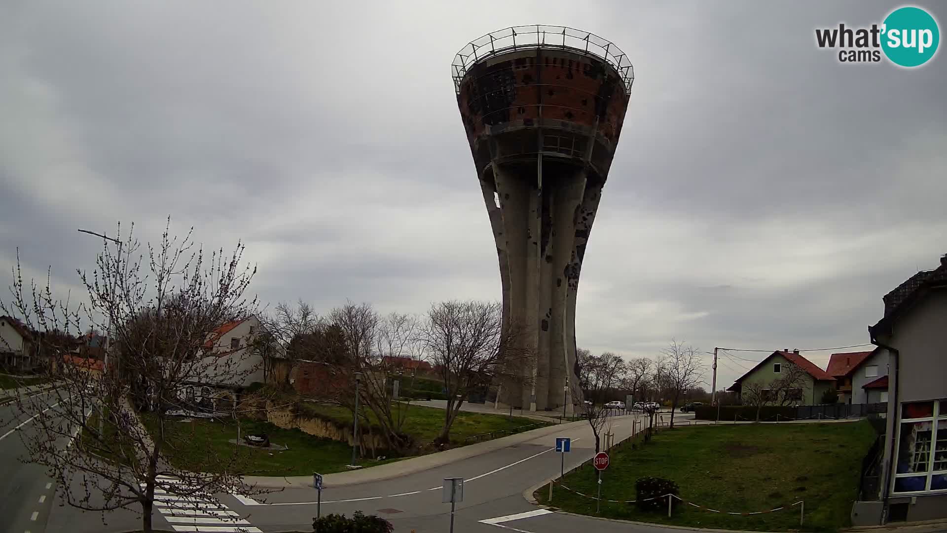 Webcam Vukovar –  Wasserturm , Symbol Schlacht von Vukovar (1991)