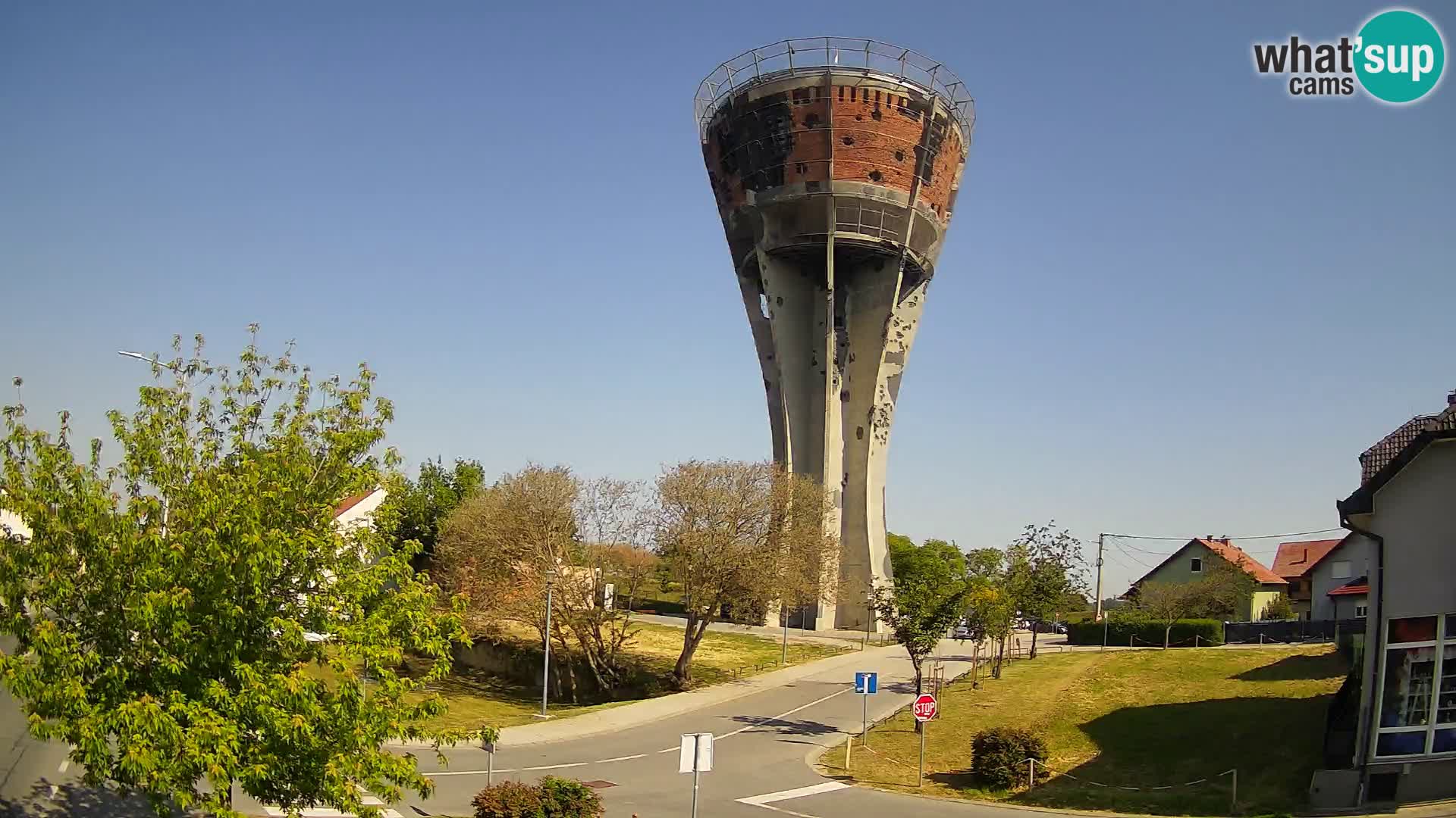 Webcam Vukovar – Torre dell’acqua, simbolo della Battaglia di Vukovar (1991)