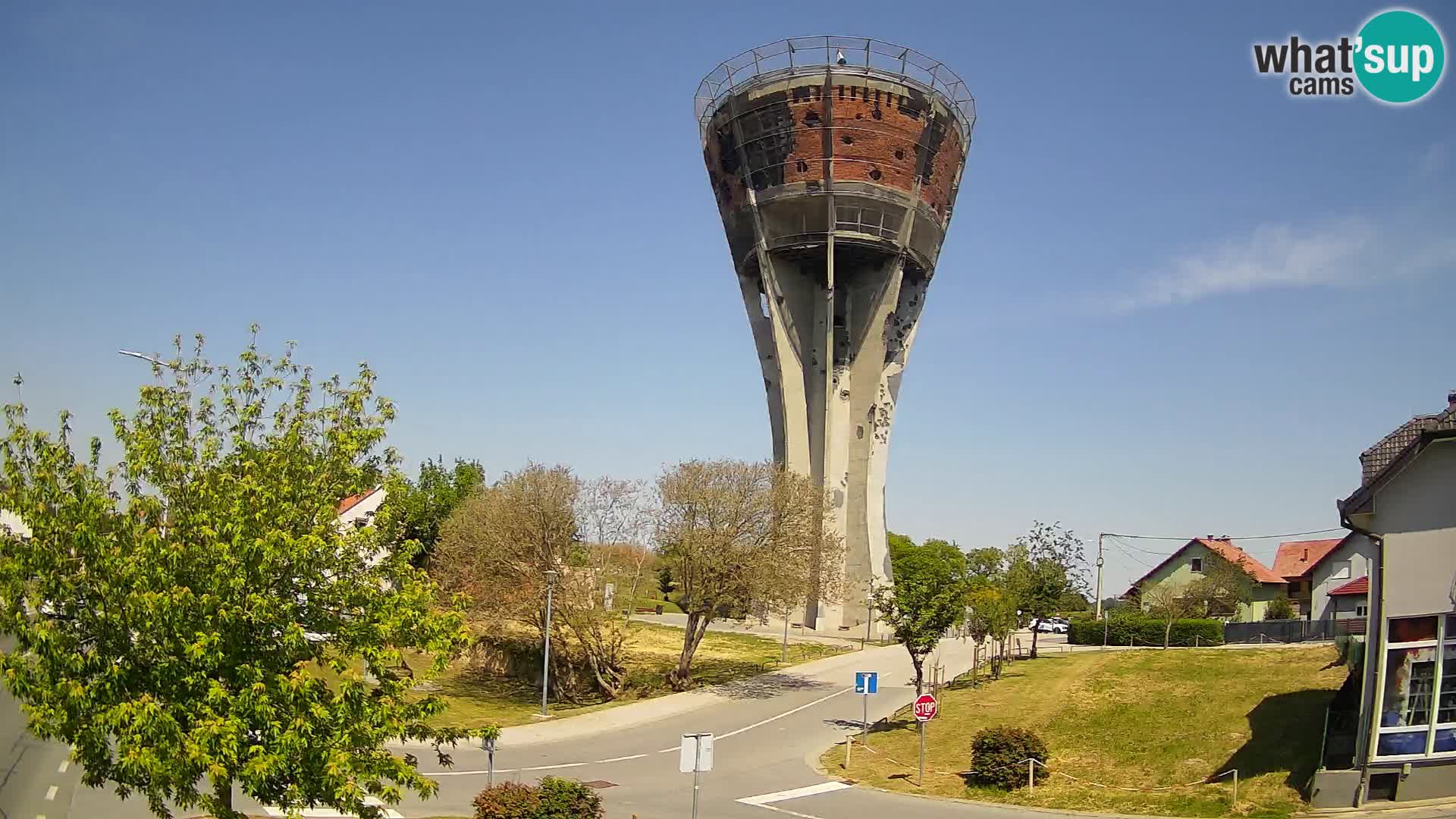Webcam Vukovar – Water tower – simbol from Battle of Vukovar (1991)