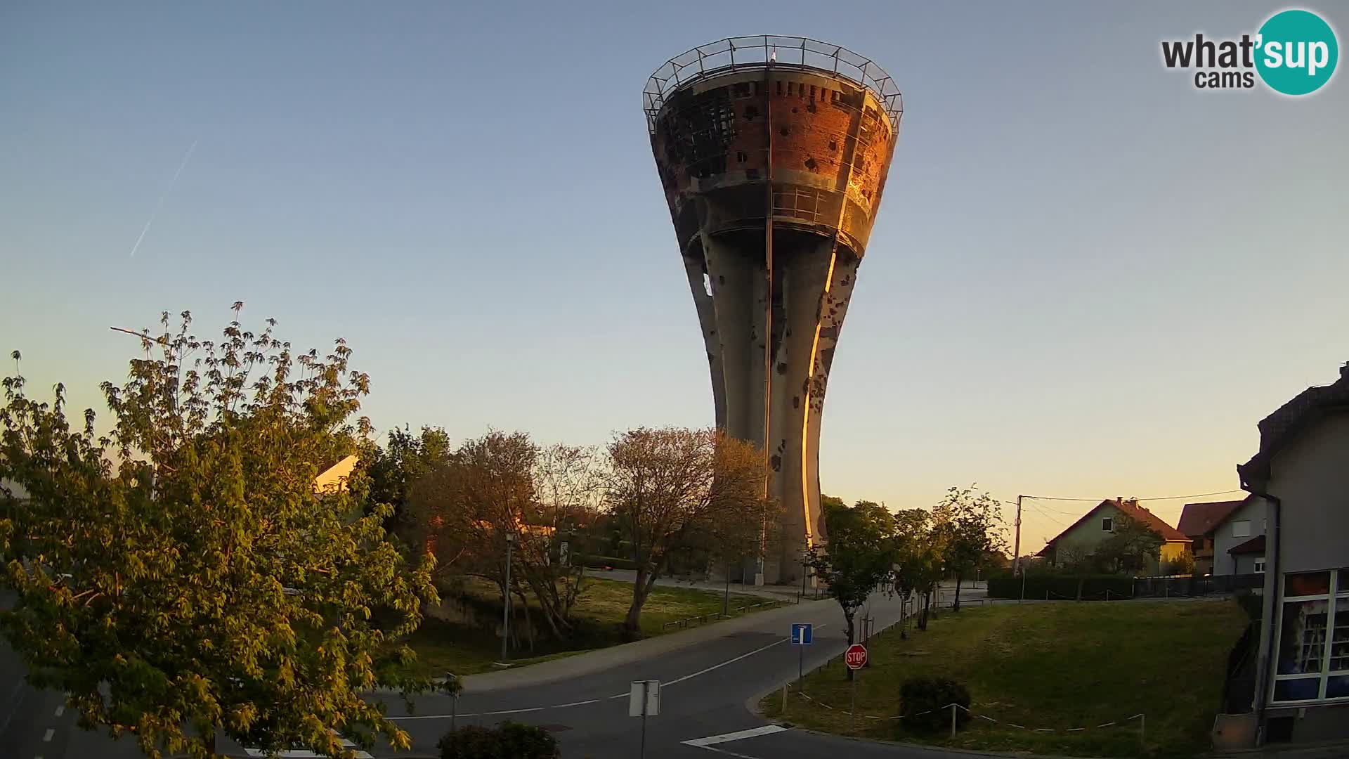 Webcam Vukovar – Water tower – simbol from Battle of Vukovar (1991)