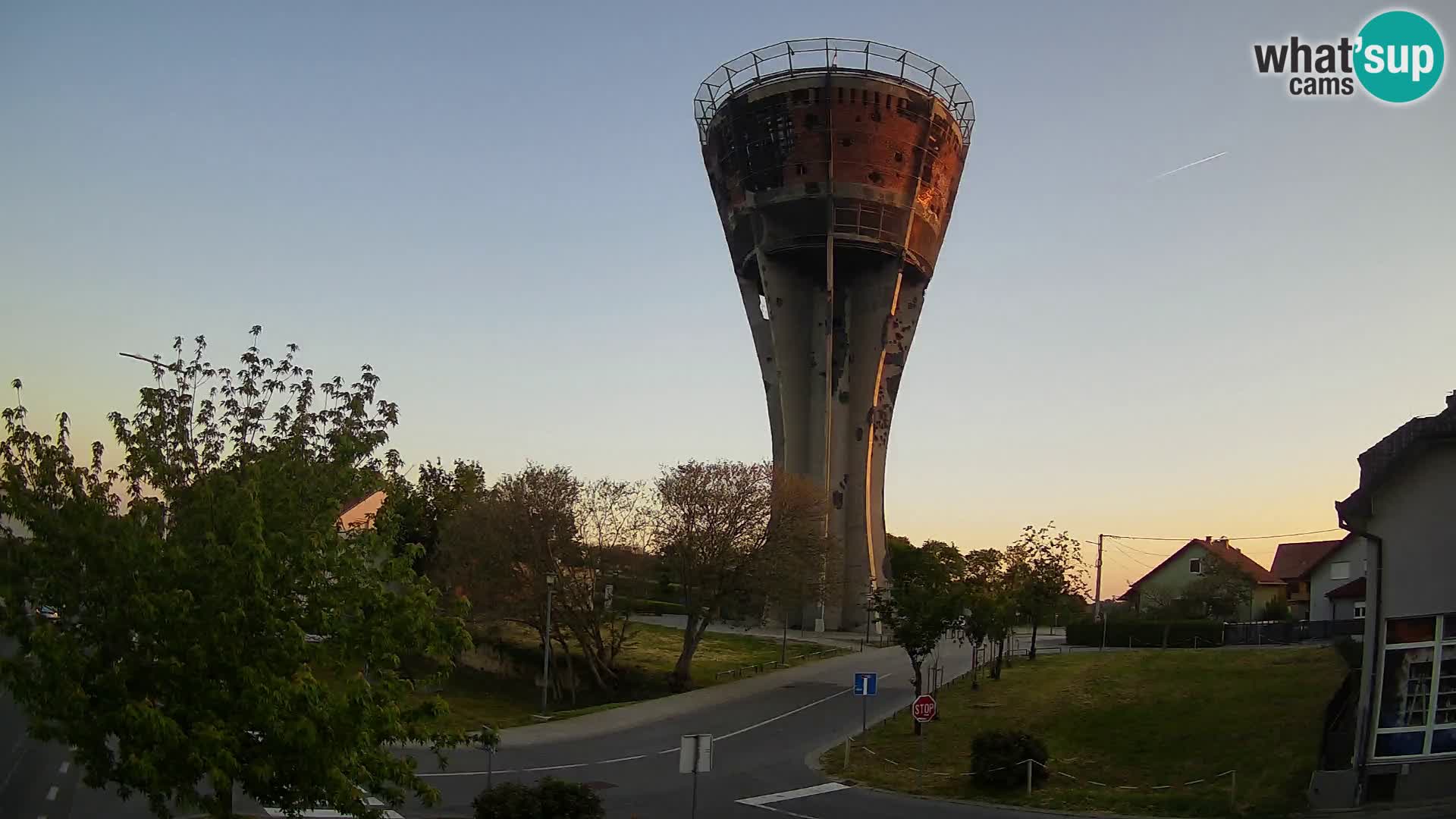 Webcam Vukovar – Water tower – simbol from Battle of Vukovar (1991)
