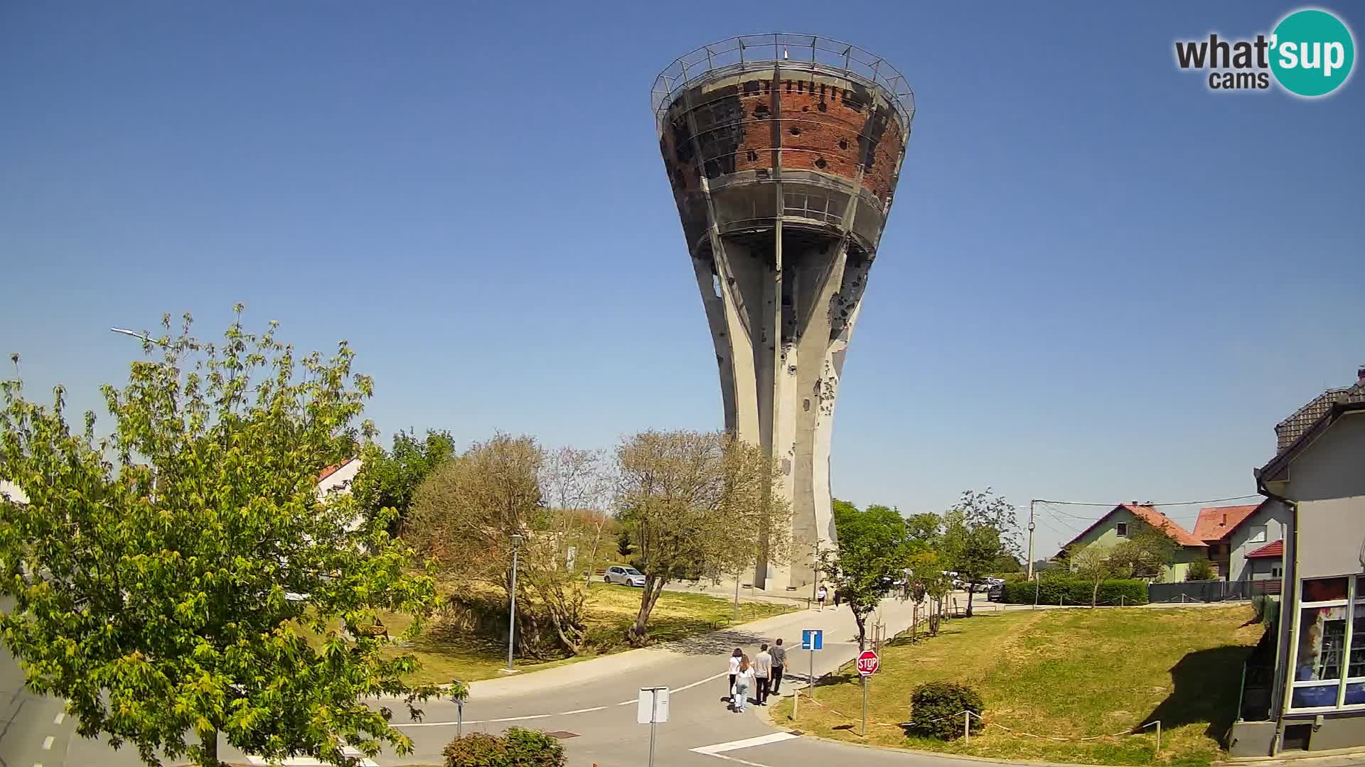 Webcam Vukovar – Château d’eau,  symbole Bataille de Vukovar (1991)