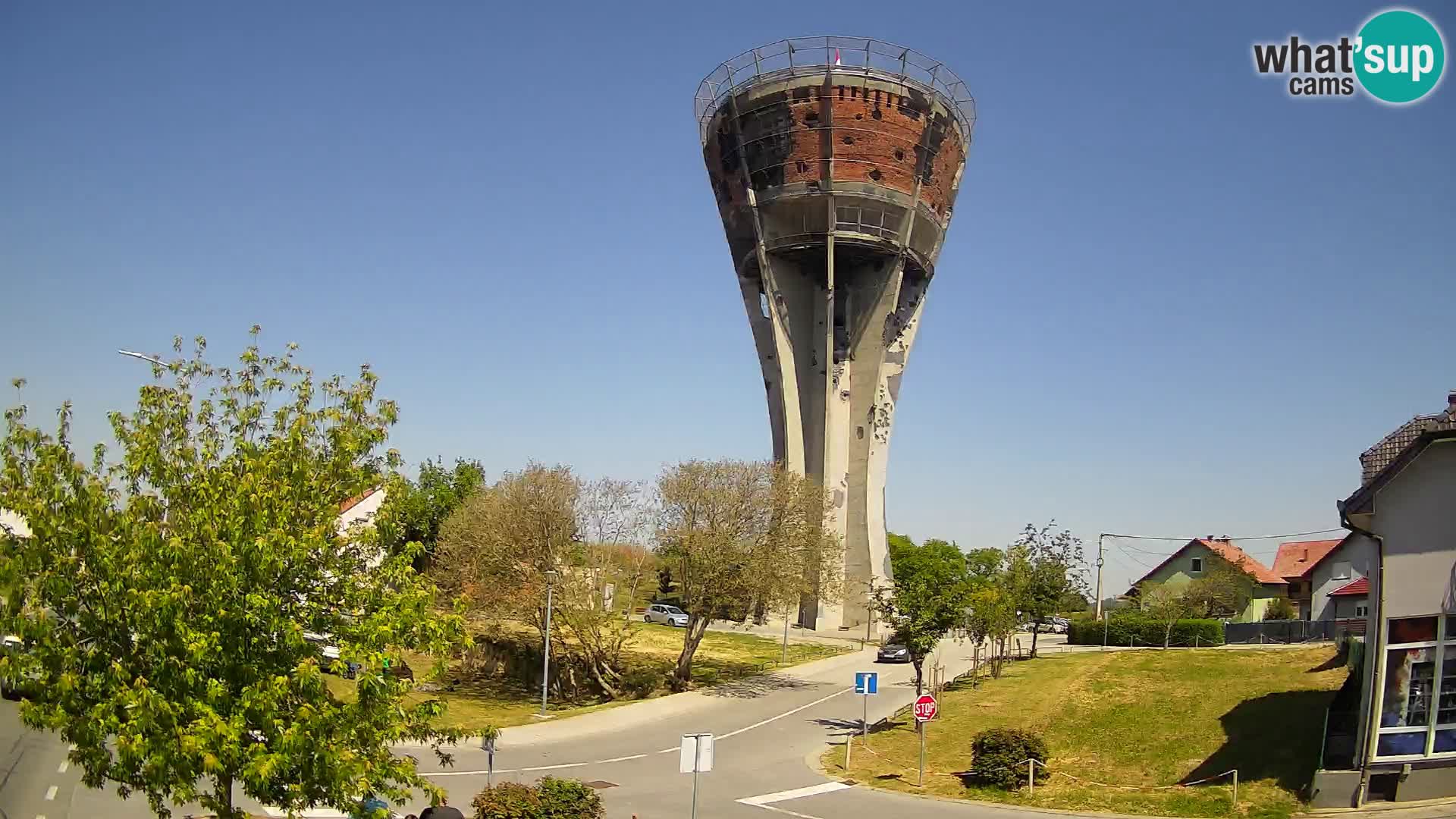 Webcam Vukovar – Torre dell’acqua, simbolo della Battaglia di Vukovar (1991)