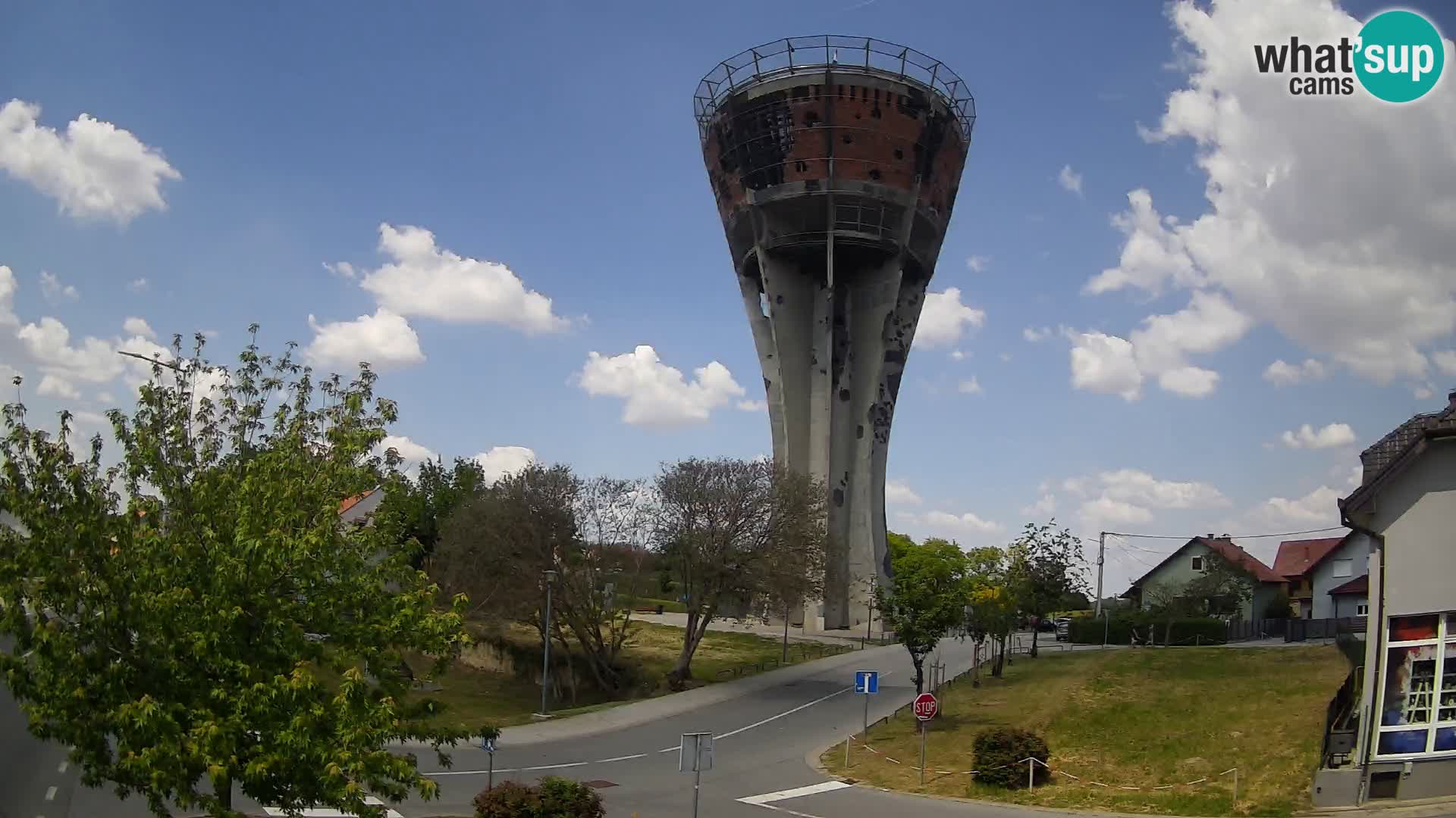 Webcam Vukovar – Château d’eau,  symbole Bataille de Vukovar (1991)