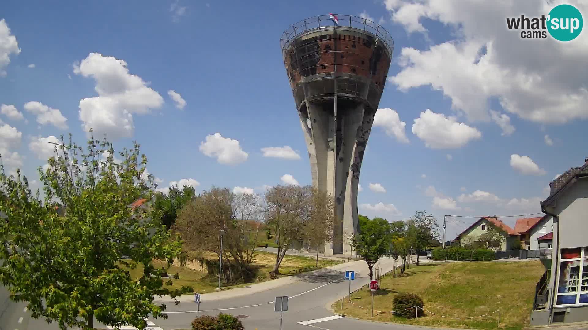 Webcam Vukovar – Water tower – simbol from Battle of Vukovar (1991)