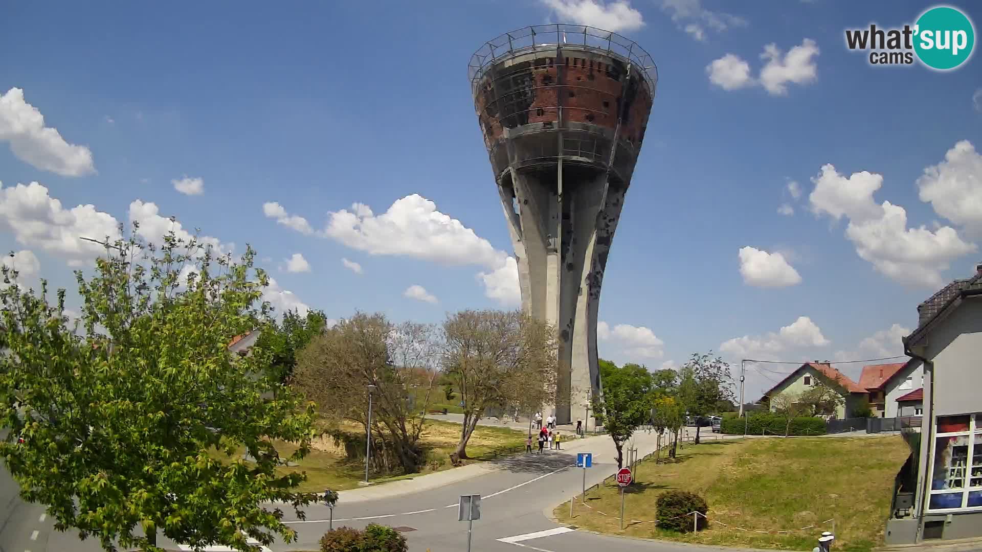 Webcam Vukovar – Château d’eau,  symbole Bataille de Vukovar (1991)