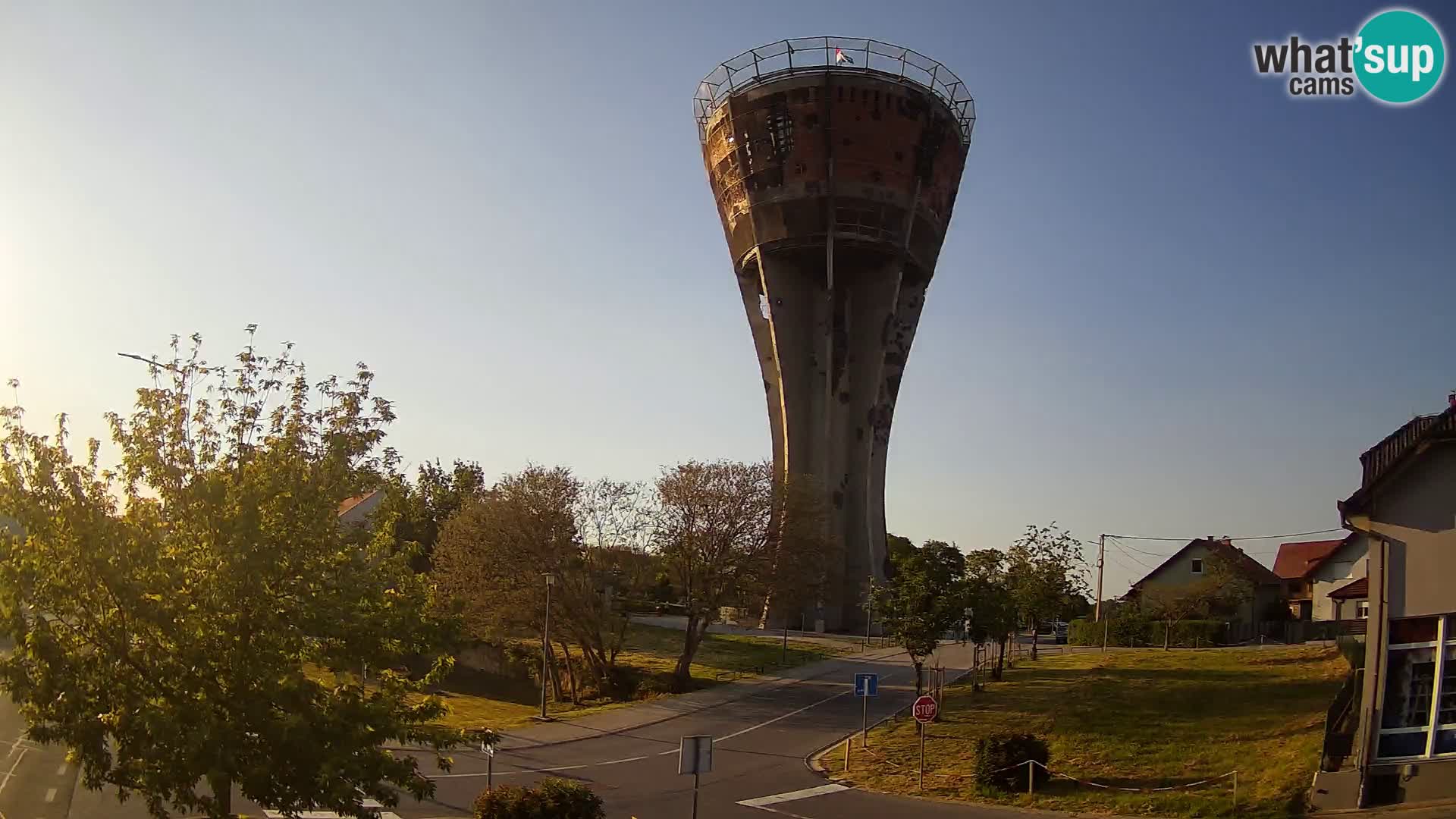 Webcam Vukovar – Château d’eau,  symbole Bataille de Vukovar (1991)