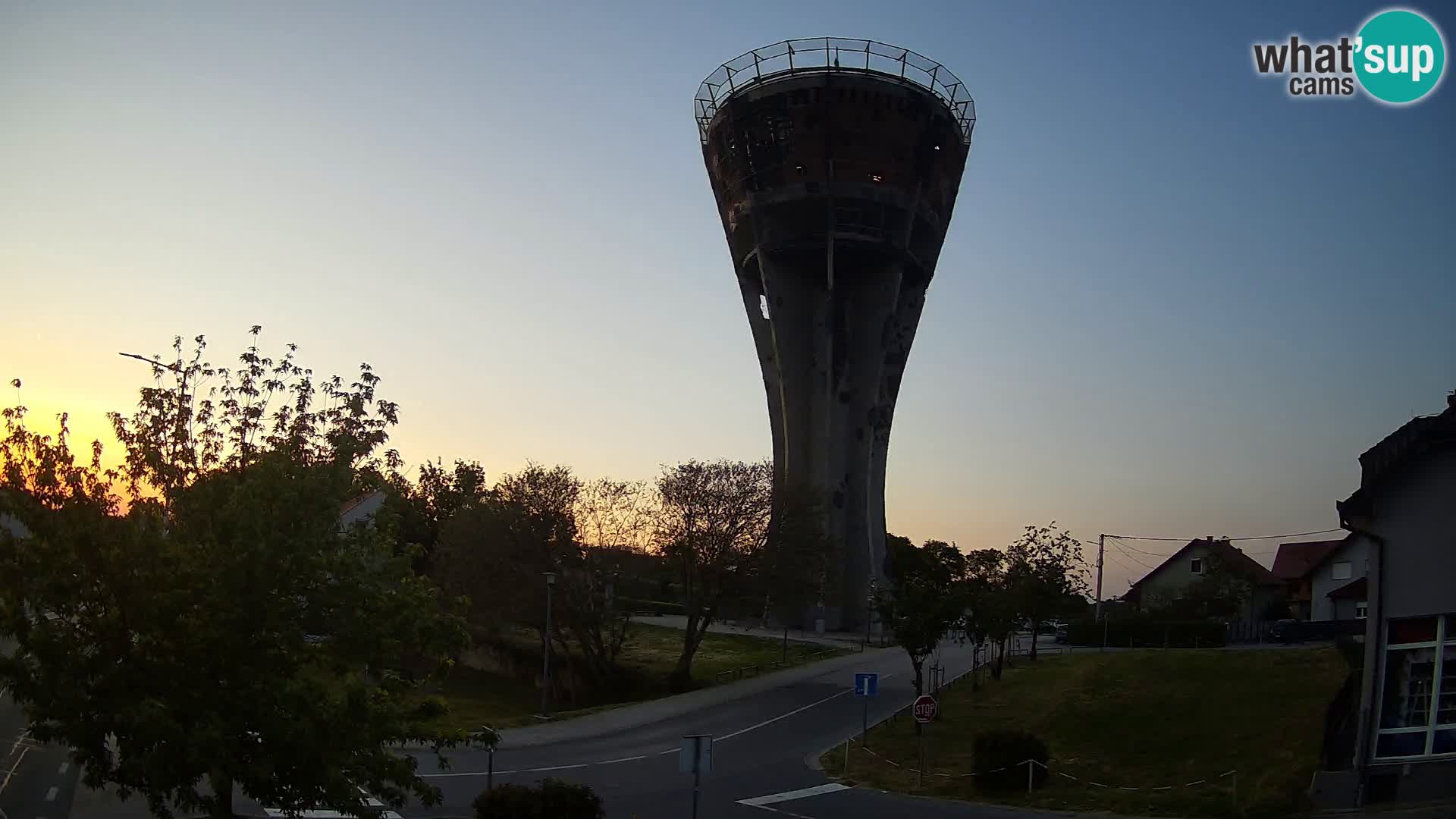 Webcam Vukovar –  Wasserturm , Symbol Schlacht von Vukovar (1991)