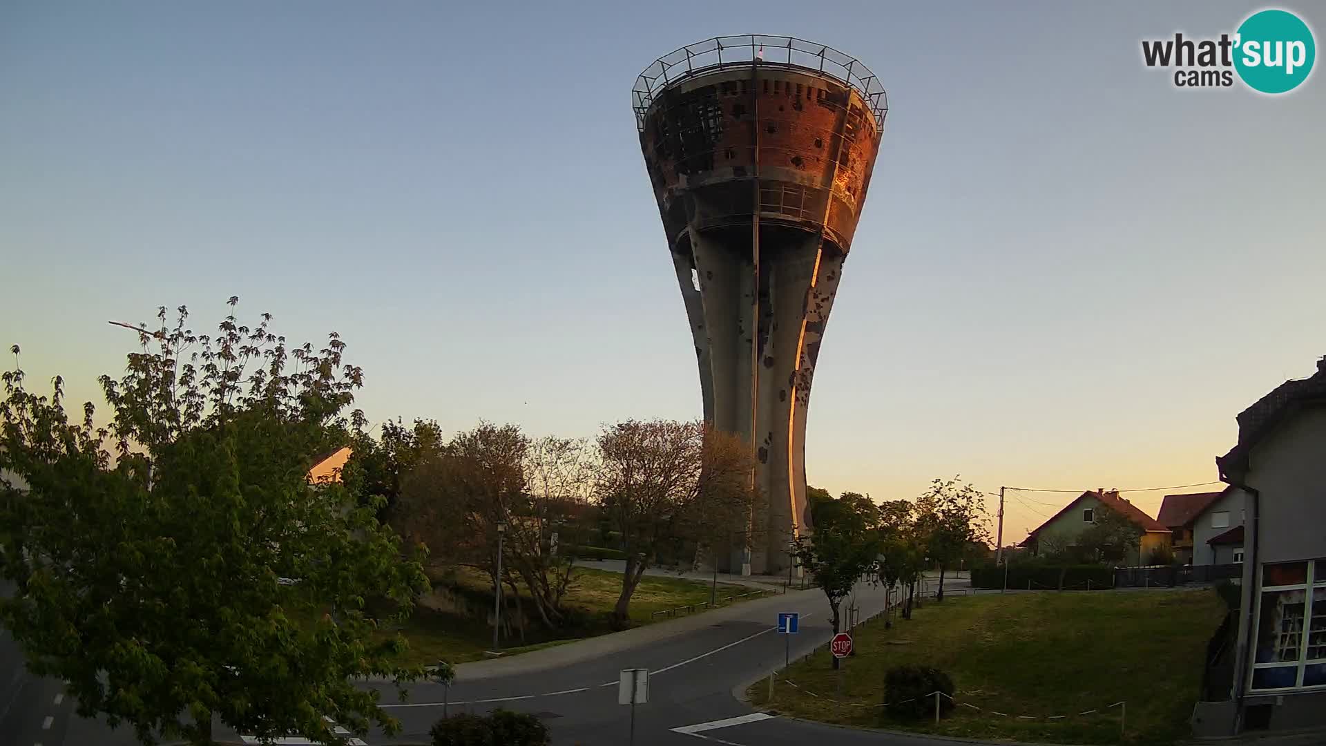 Web Kamera Vukovar – vodotoranj, simbol Bitke za Vukovar (1991)