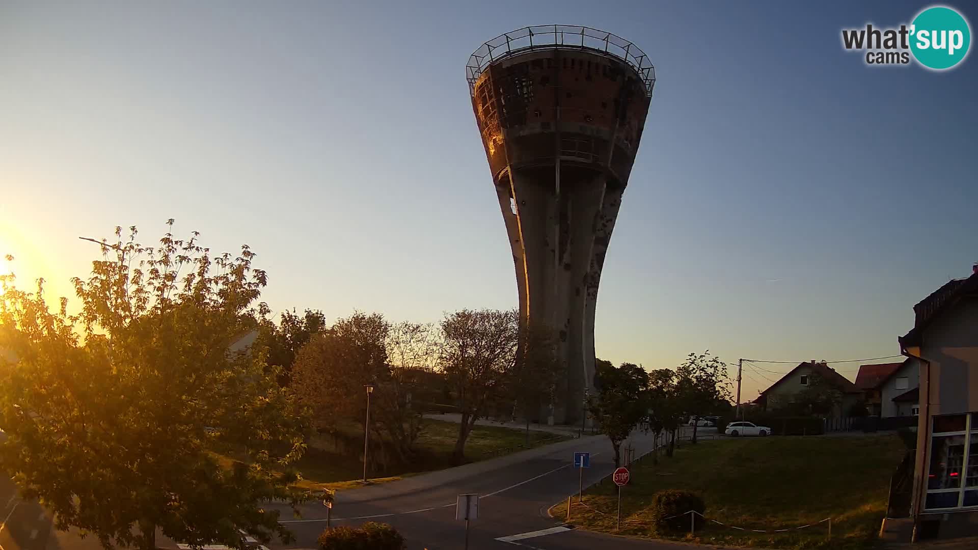 Webcam Vukovar – Water tower – simbol from Battle of Vukovar (1991)