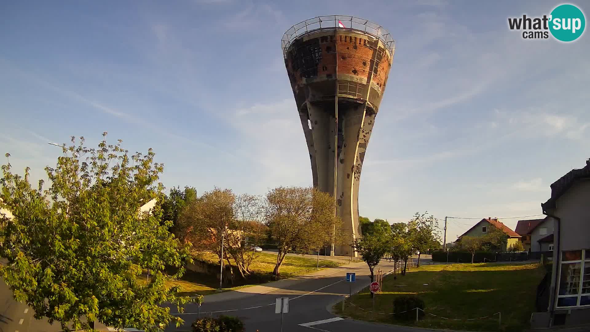 Webcam Vukovar – Château d’eau,  symbole Bataille de Vukovar (1991)