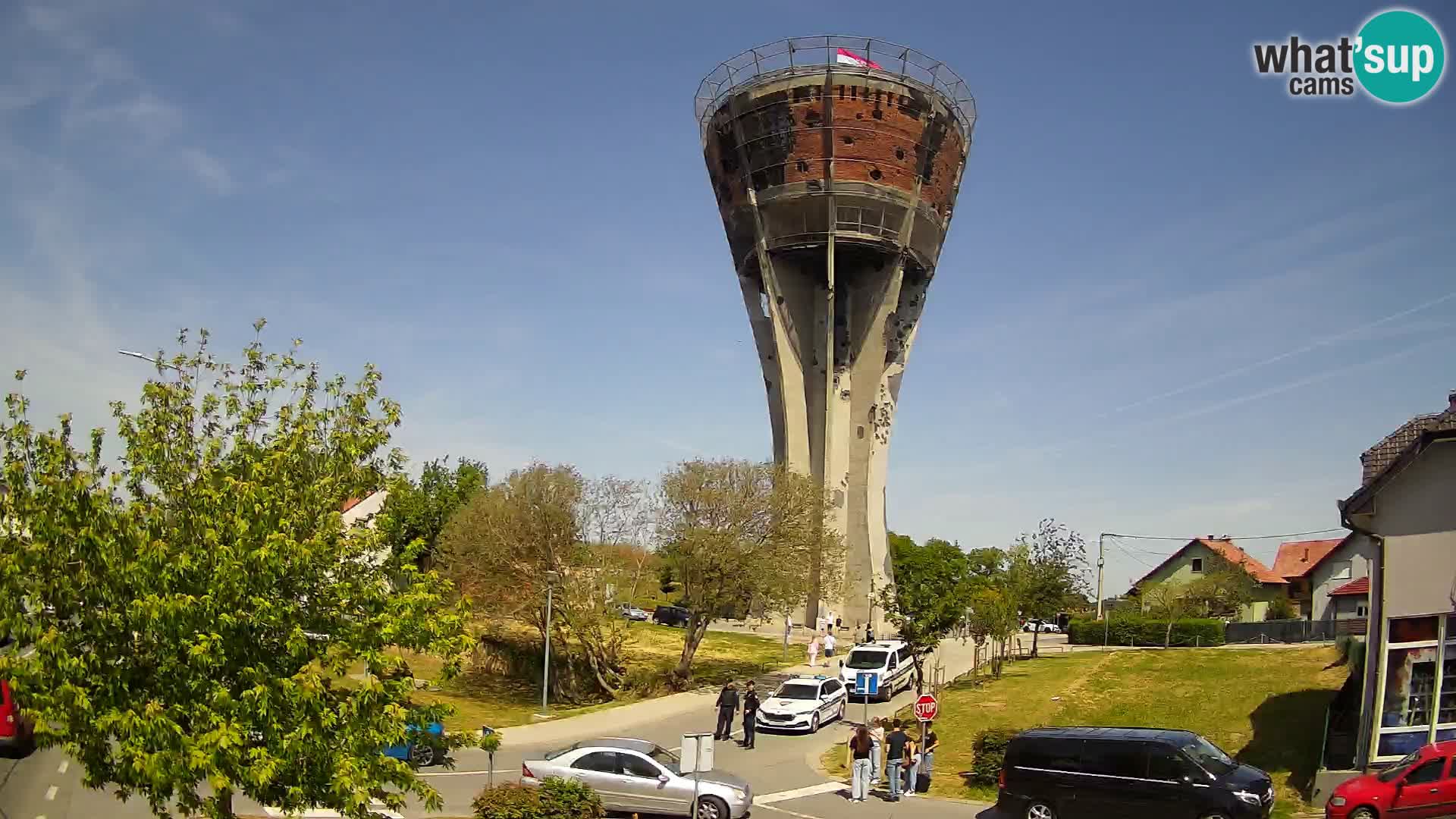 Webcam Vukovar –  Wasserturm , Symbol Schlacht von Vukovar (1991)