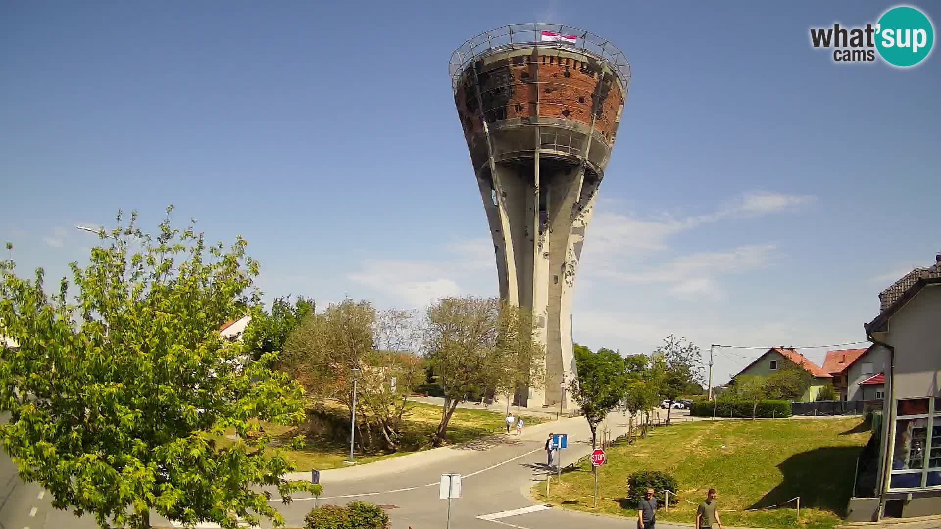 Webcam Vukovar –  Wasserturm , Symbol Schlacht von Vukovar (1991)