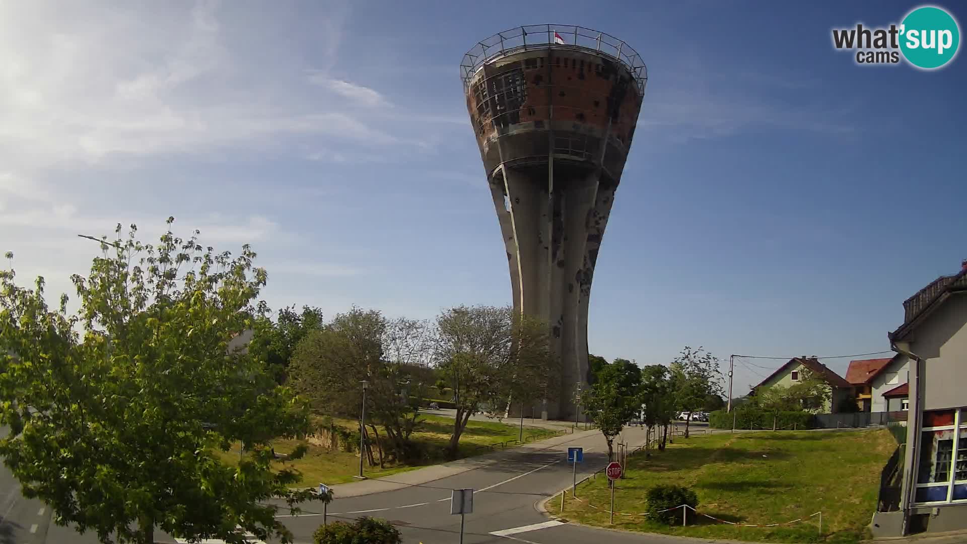 Webcam Vukovar – Water tower – simbol from Battle of Vukovar (1991)