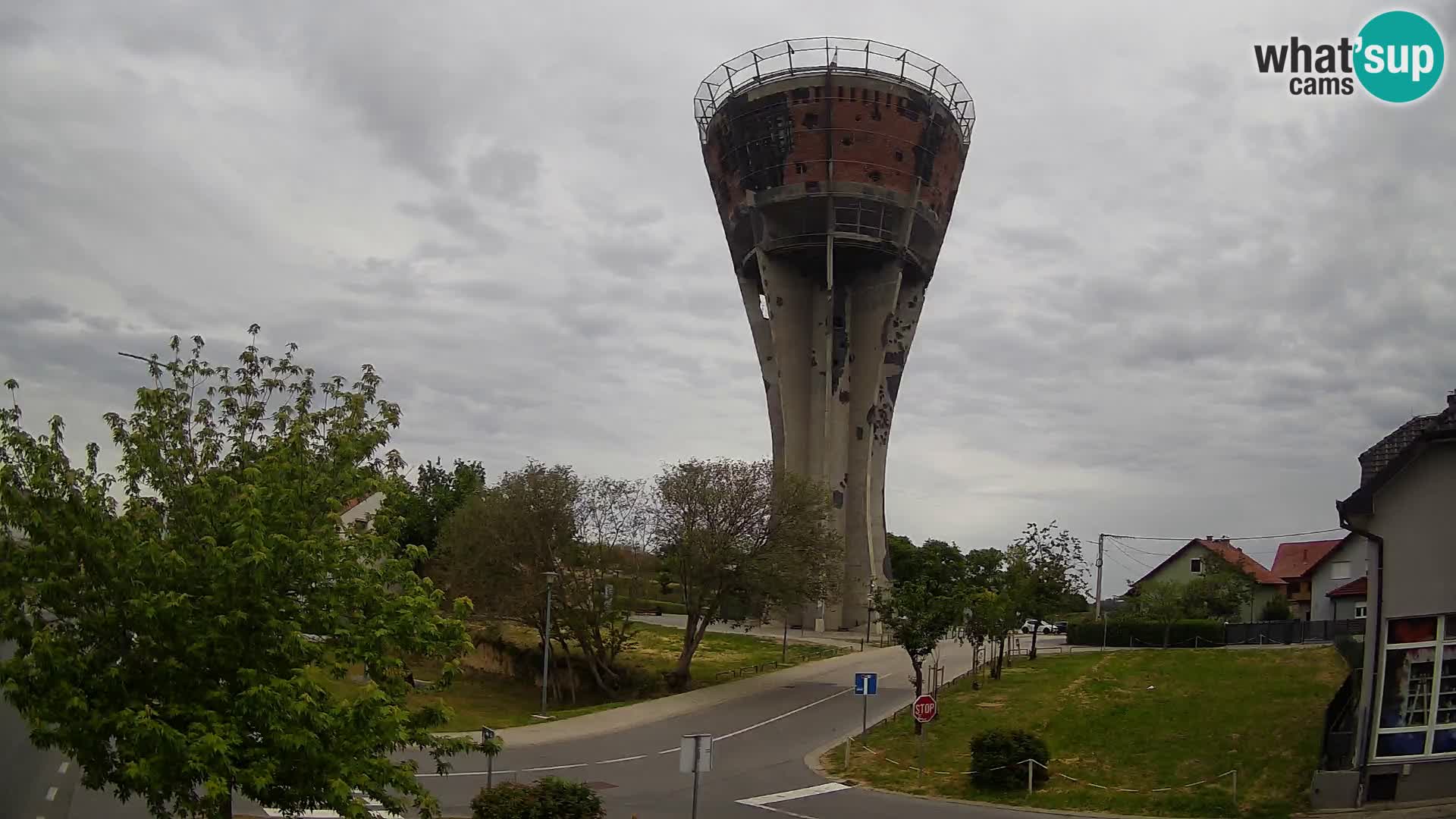 Webcam Vukovar – Torre dell’acqua, simbolo della Battaglia di Vukovar (1991)