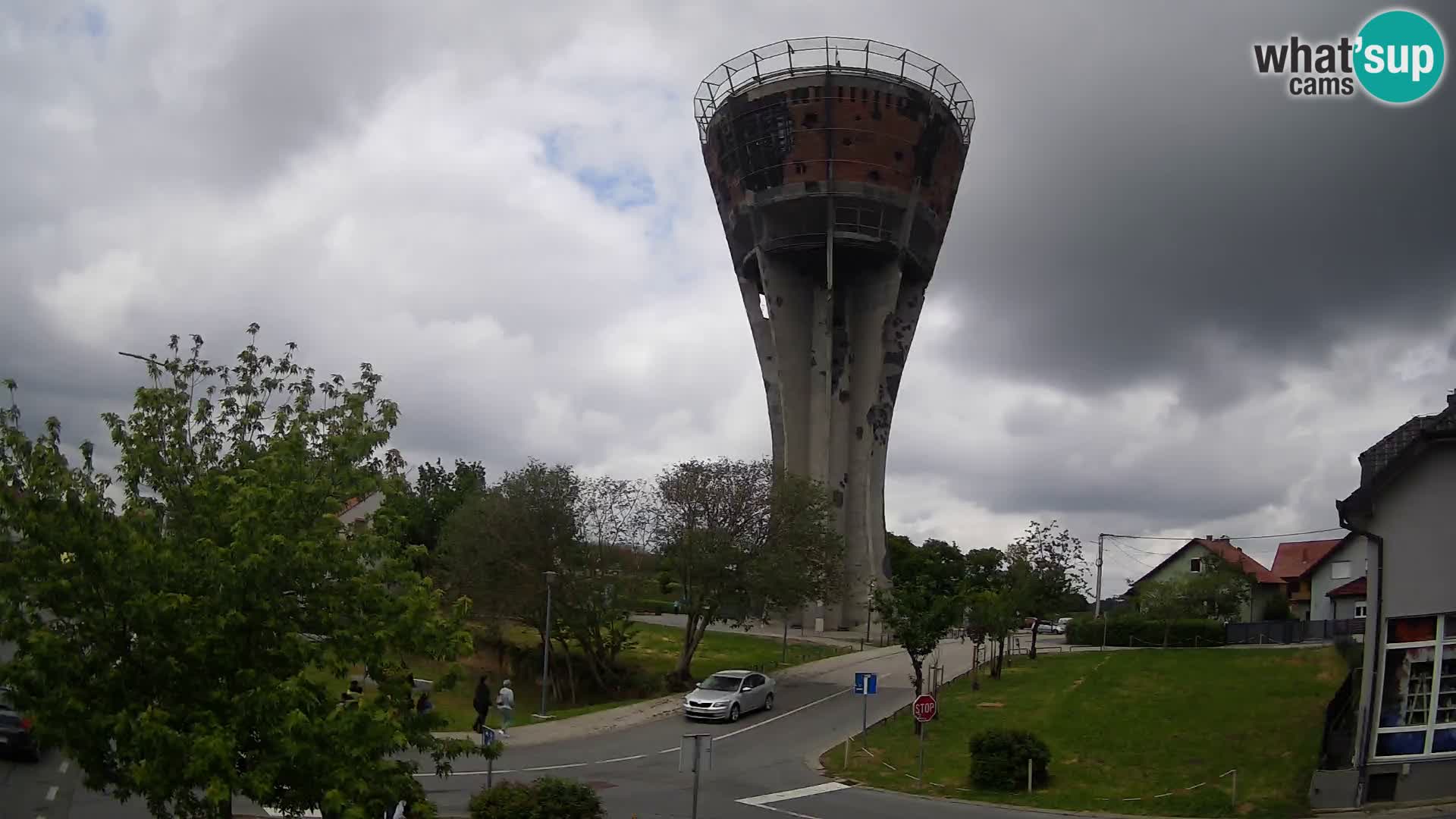 Webcam Vukovar –  Wasserturm , Symbol Schlacht von Vukovar (1991)