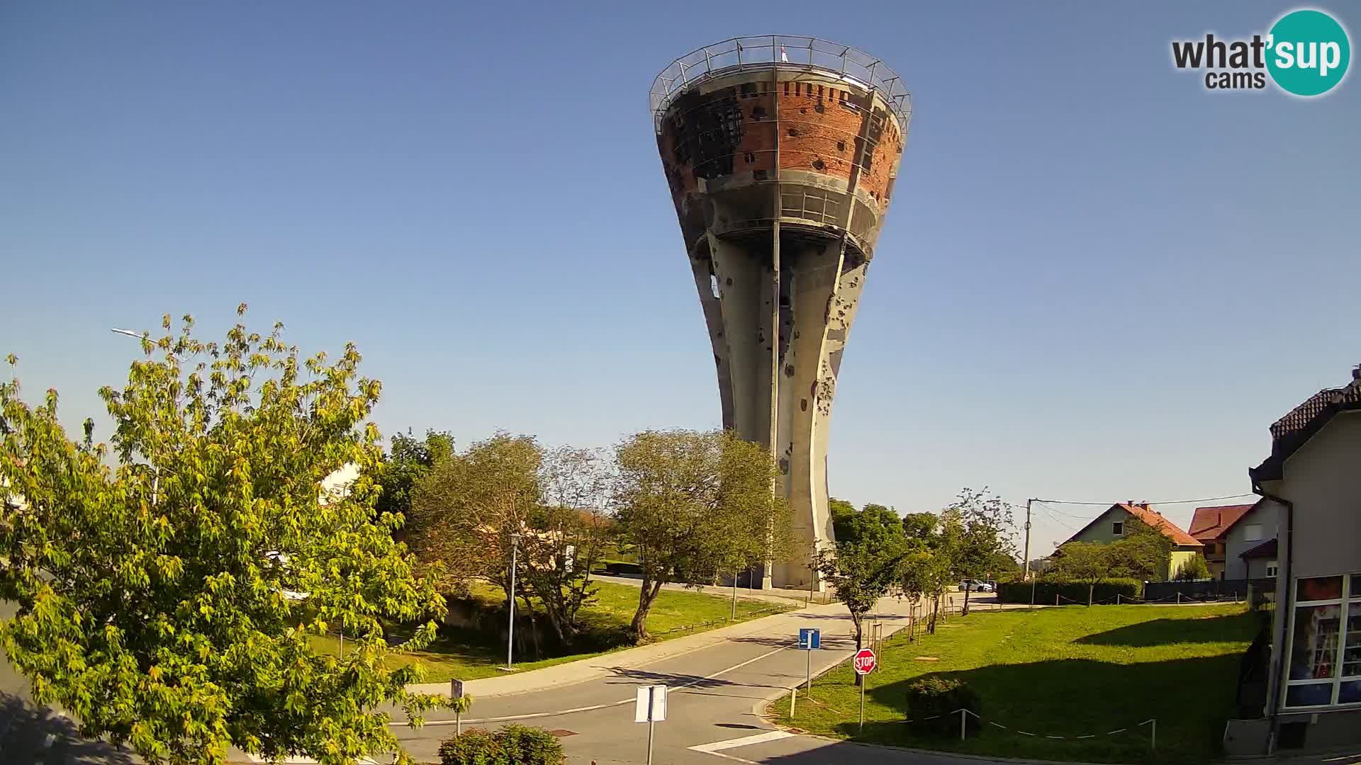 Webcam Vukovar – Water tower – simbol from Battle of Vukovar (1991)