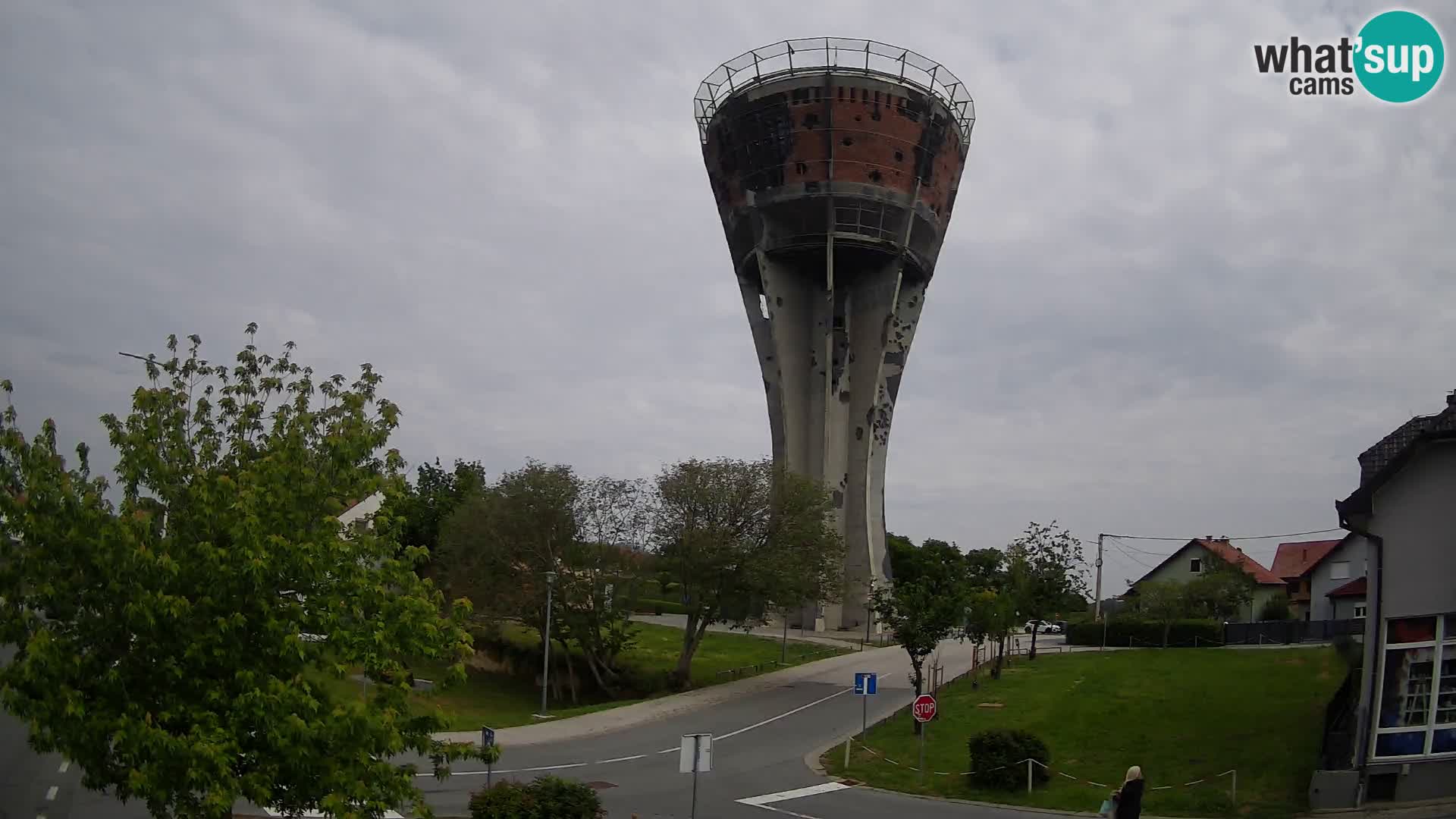 Webcam Vukovar – Château d’eau,  symbole Bataille de Vukovar (1991)