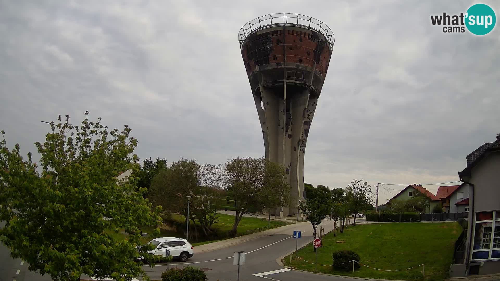Webcam Vukovar – Château d’eau,  symbole Bataille de Vukovar (1991)