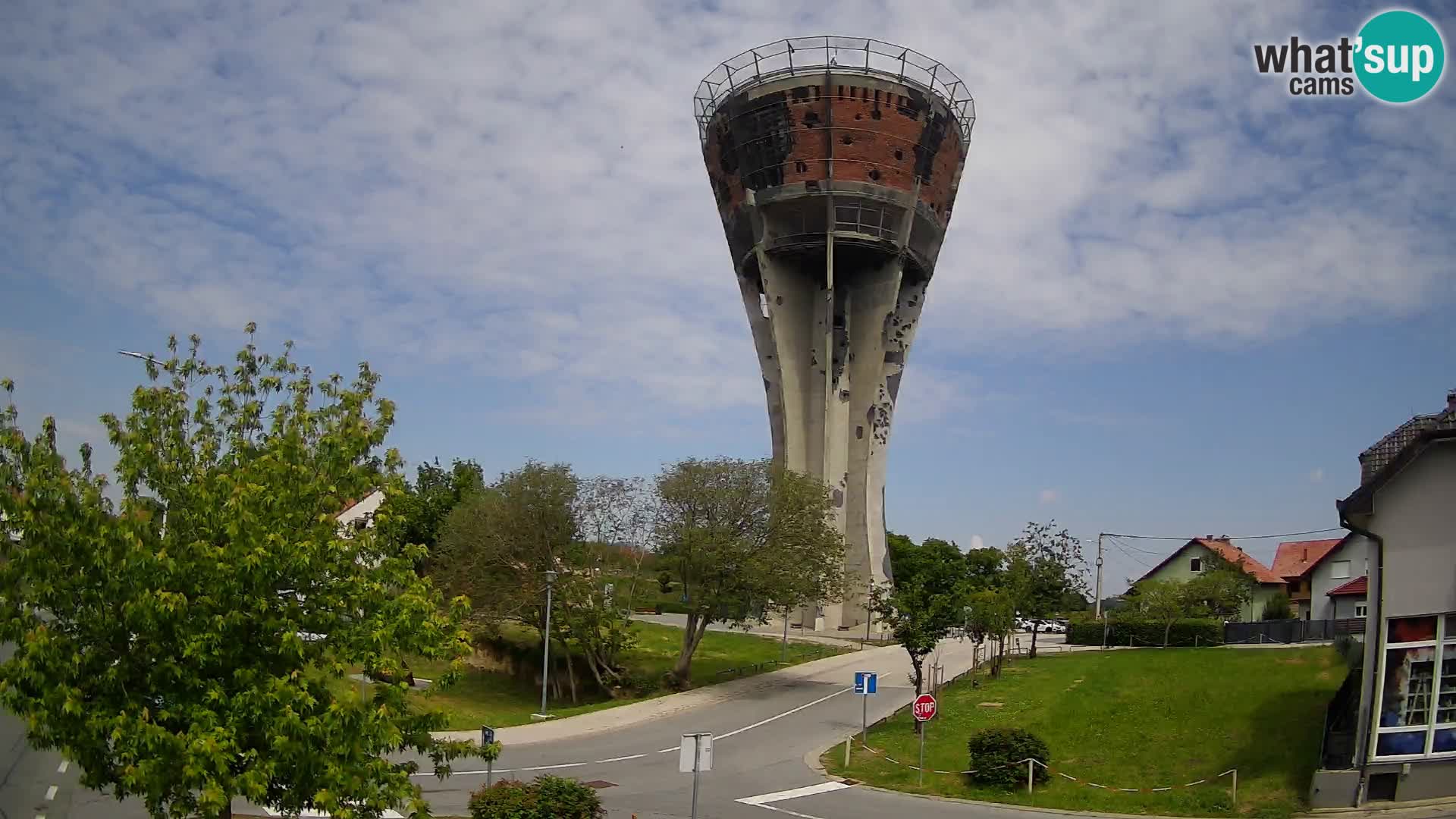Webcam Vukovar – Château d’eau,  symbole Bataille de Vukovar (1991)