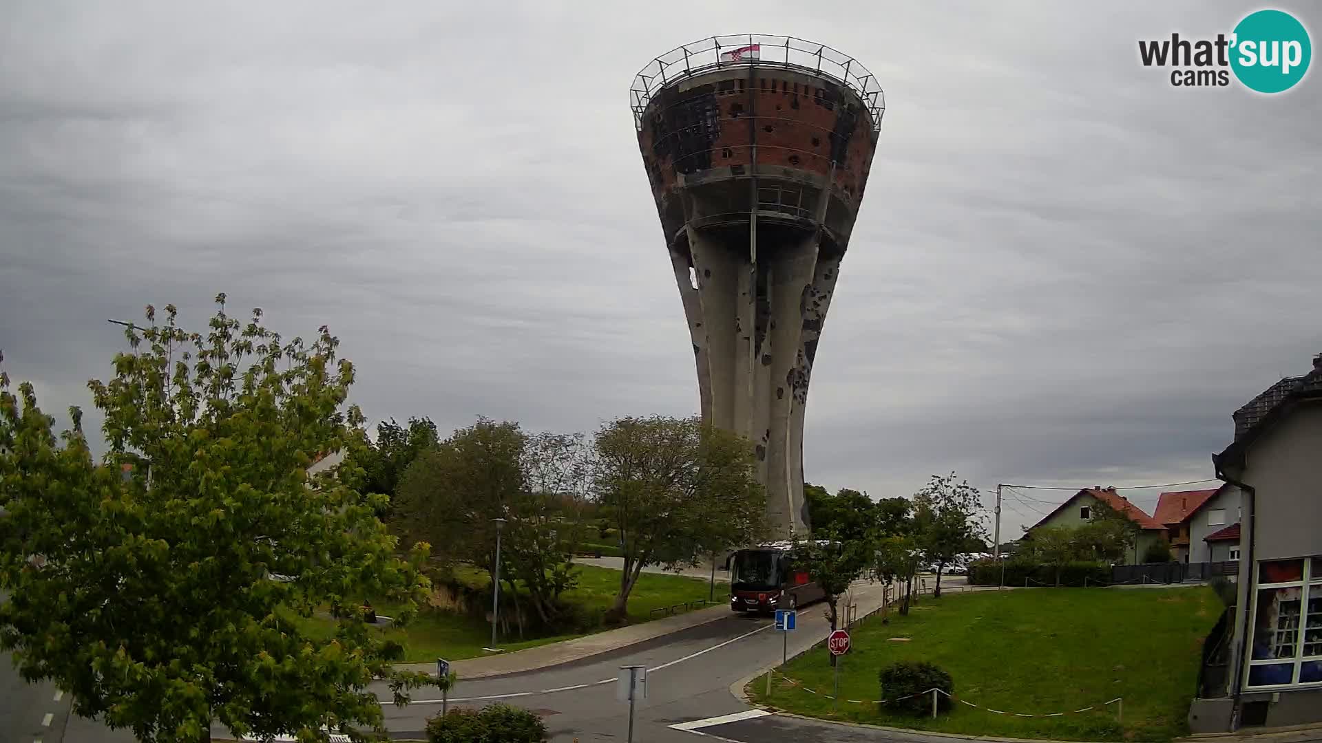 Webcam Vukovar – Water tower – simbol from Battle of Vukovar (1991)