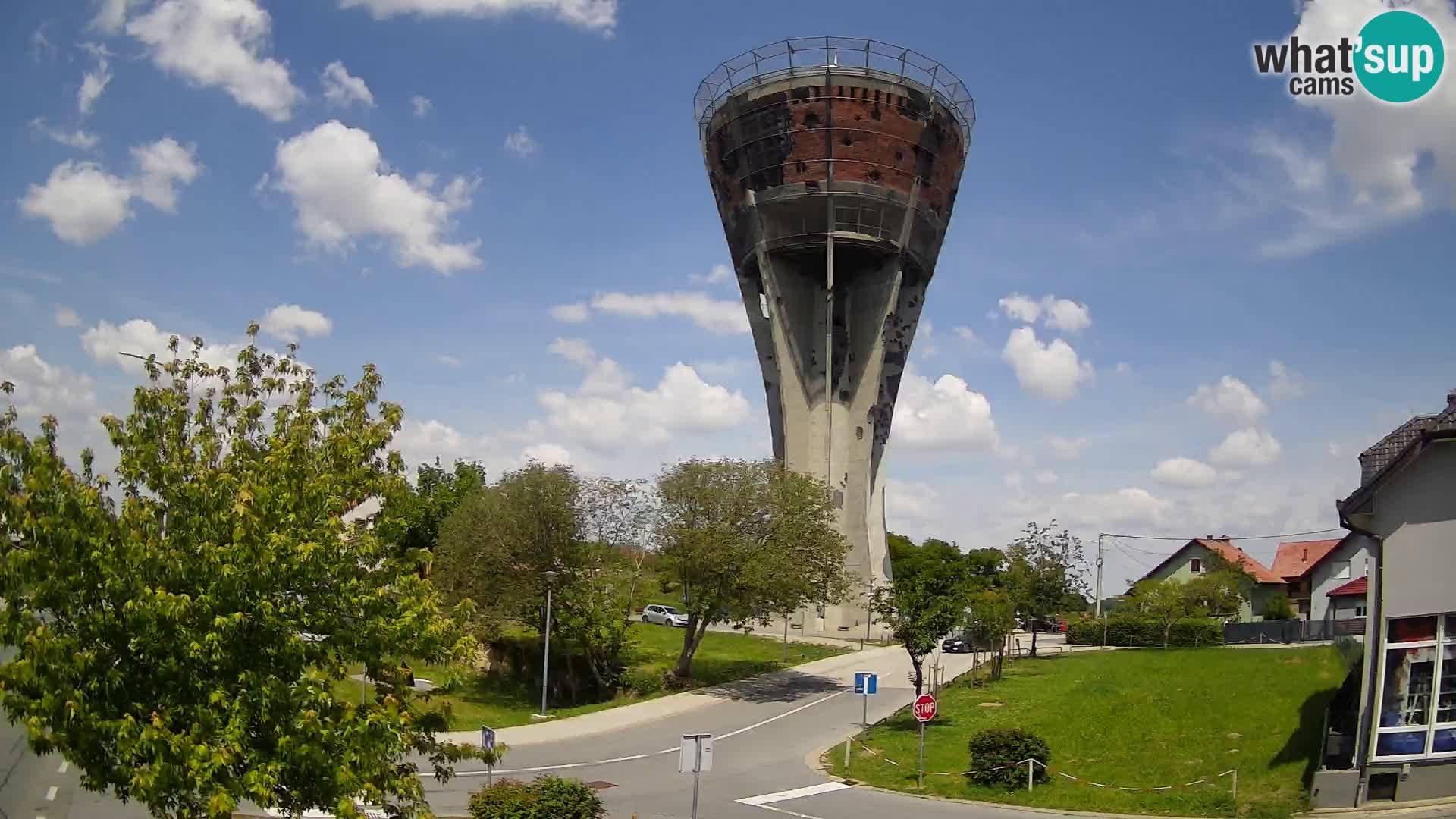 Webcam Vukovar – Château d’eau,  symbole Bataille de Vukovar (1991)