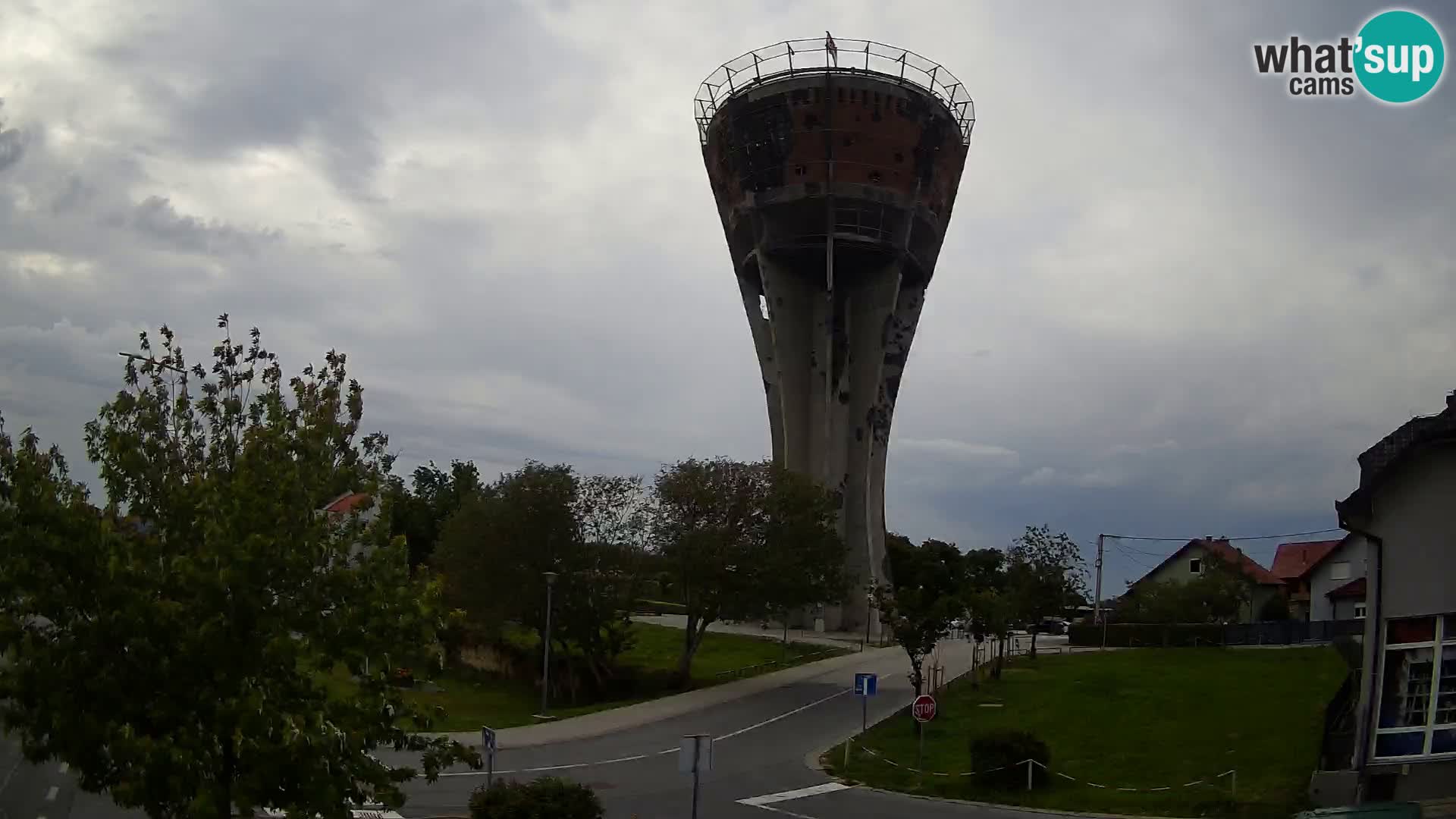 Webcam Vukovar – Water tower – simbol from Battle of Vukovar (1991)