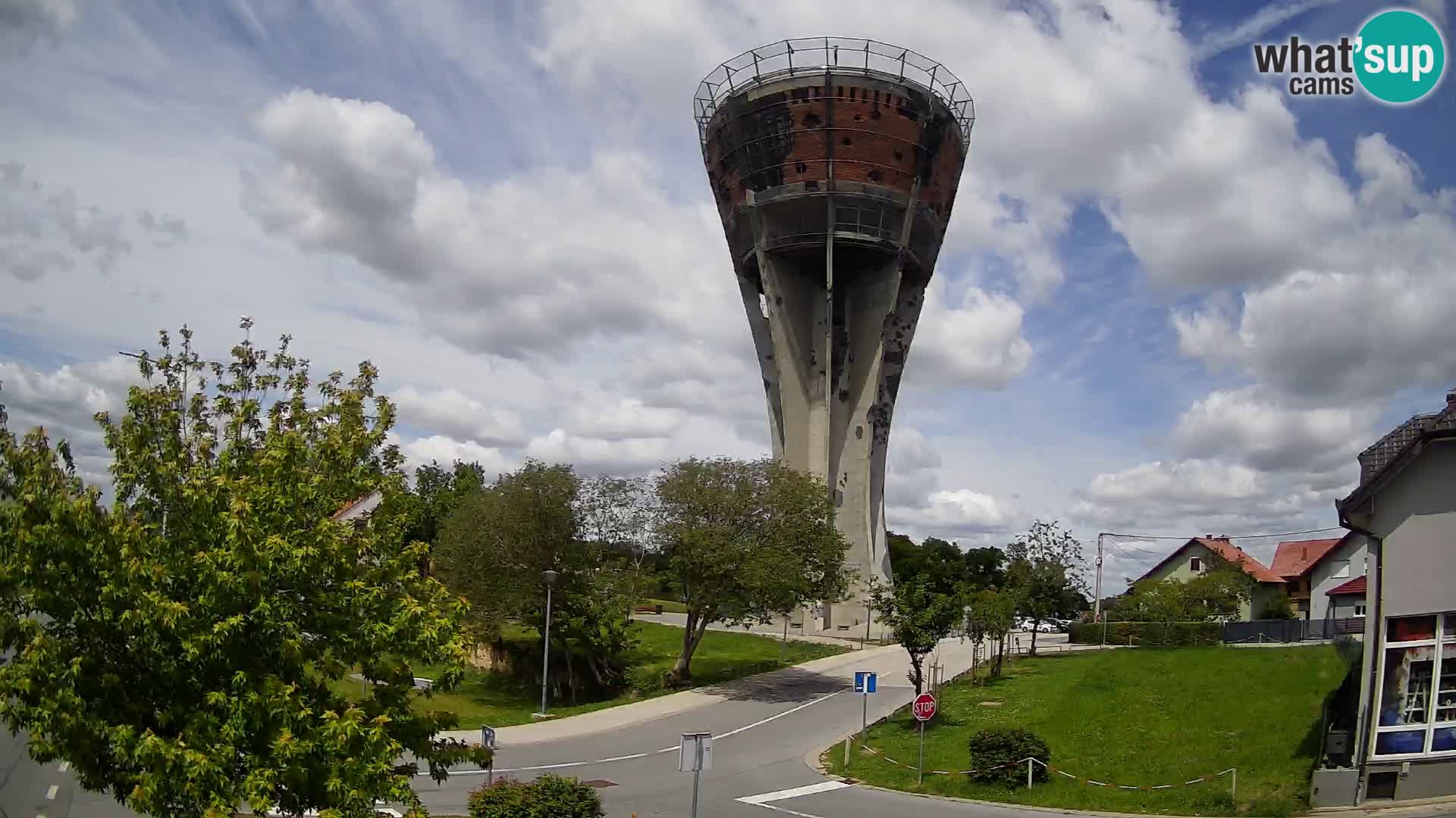 Webcam Vukovar – Torre dell’acqua, simbolo della Battaglia di Vukovar (1991)