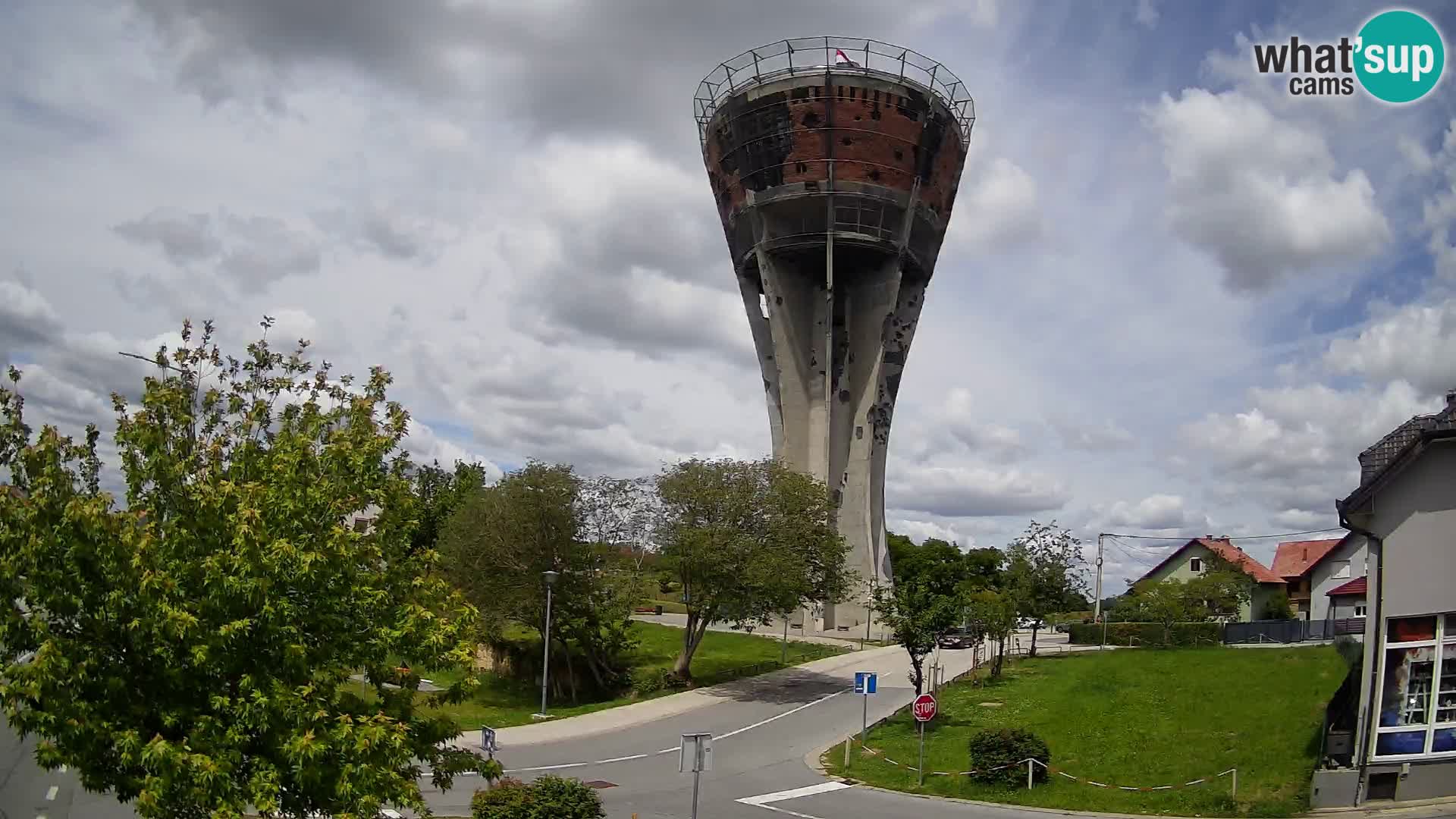 Webcam Vukovar – Water tower – simbol from Battle of Vukovar (1991)