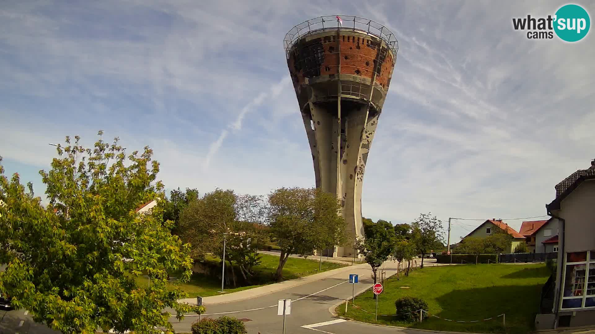 Webcam Vukovar – Water tower – simbol from Battle of Vukovar (1991)