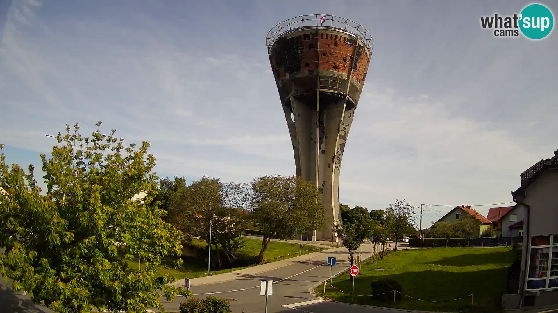 Webcam Vukovar – Water tower – simbol from Battle of Vukovar (1991)