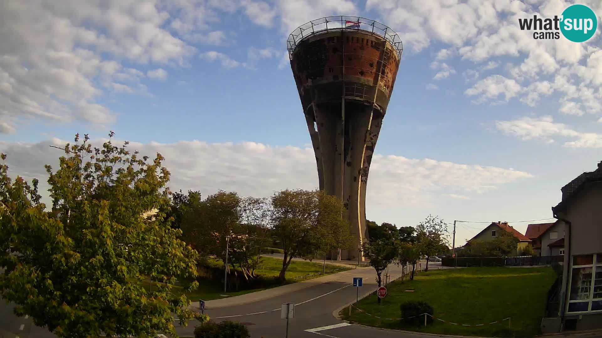 Webcam Vukovar – Water tower – simbol from Battle of Vukovar (1991)