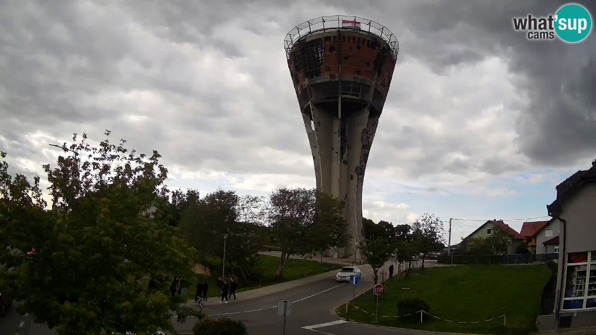 Webcam Vukovar –  Wasserturm , Symbol Schlacht von Vukovar (1991)