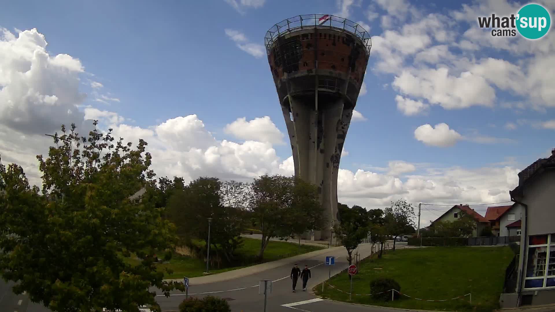 Webcam Vukovar –  Wasserturm , Symbol Schlacht von Vukovar (1991)