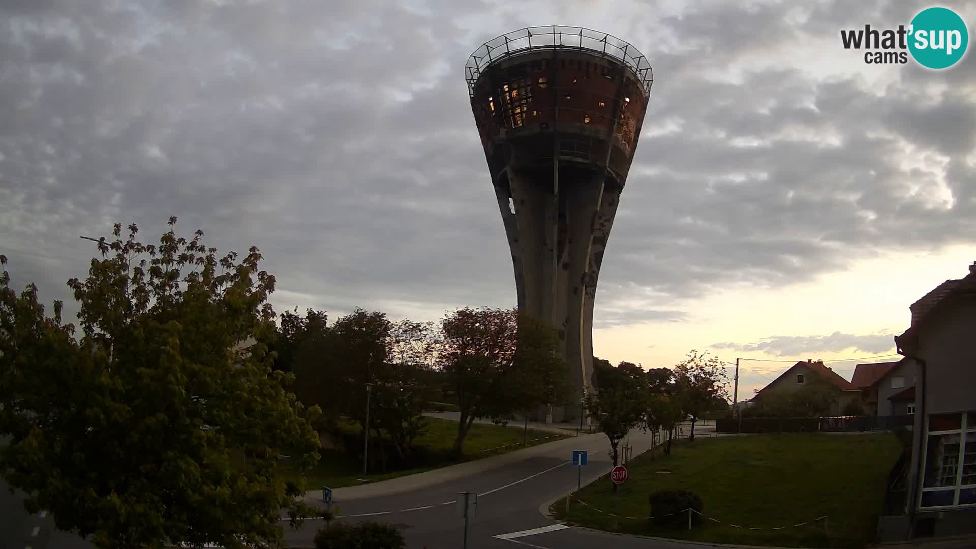 Webcam Vukovar – Château d’eau,  symbole Bataille de Vukovar (1991)