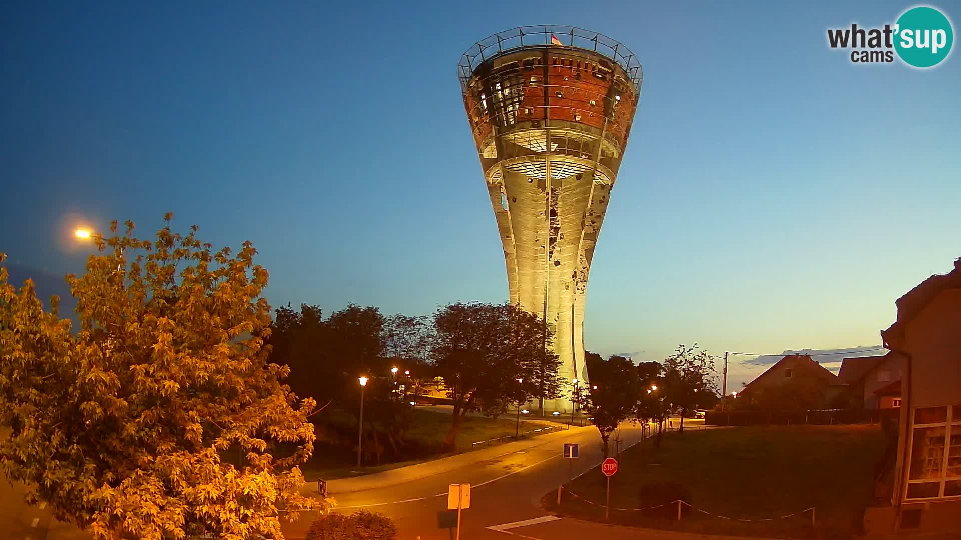 Webcam Vukovar – Water tower – simbol from Battle of Vukovar (1991)