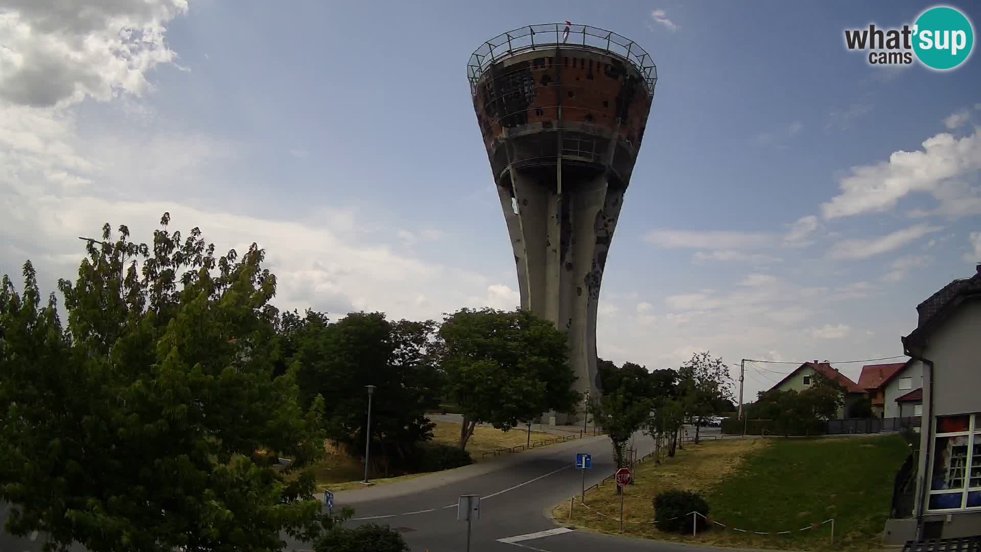 Webcam Vukovar – Château d’eau,  symbole Bataille de Vukovar (1991)