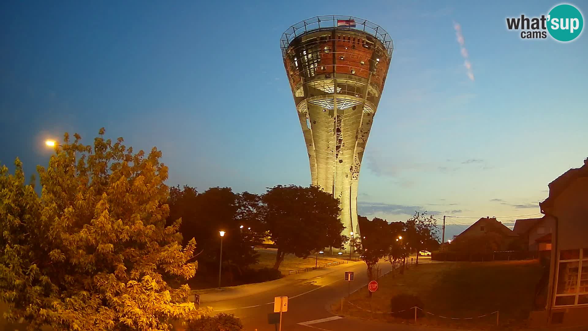 Webcam Vukovar – Water tower – simbol from Battle of Vukovar (1991)