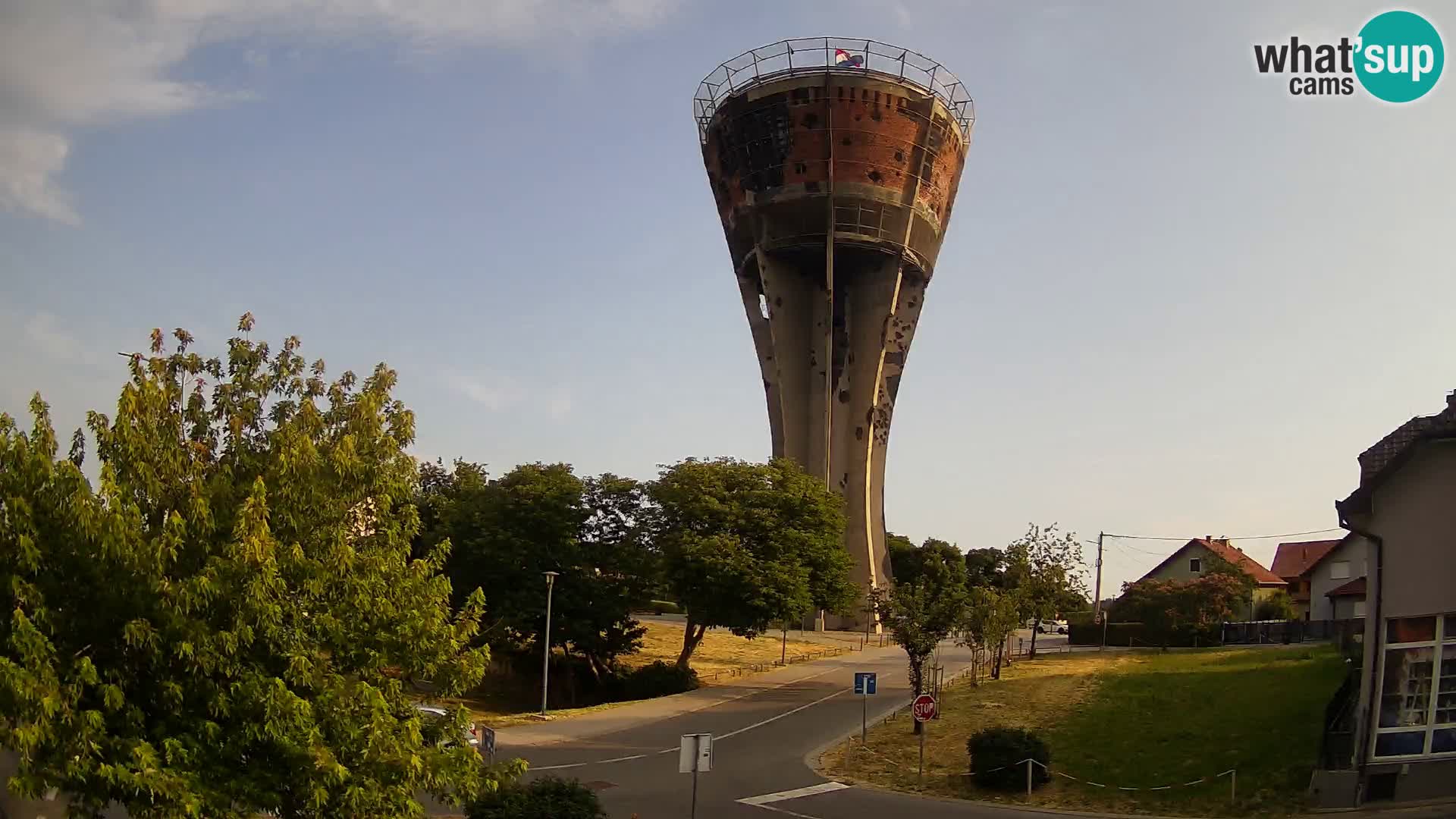 Webcam Vukovar – Water tower – simbol from Battle of Vukovar (1991)