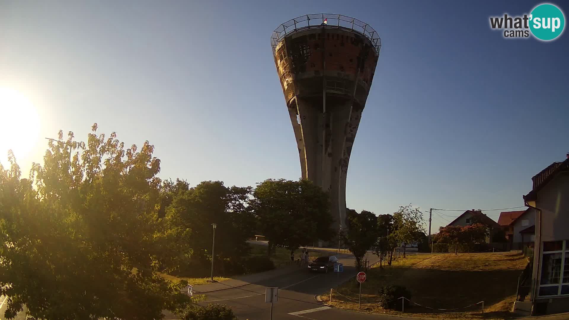 Webcam Vukovar – Water tower – simbol from Battle of Vukovar (1991)