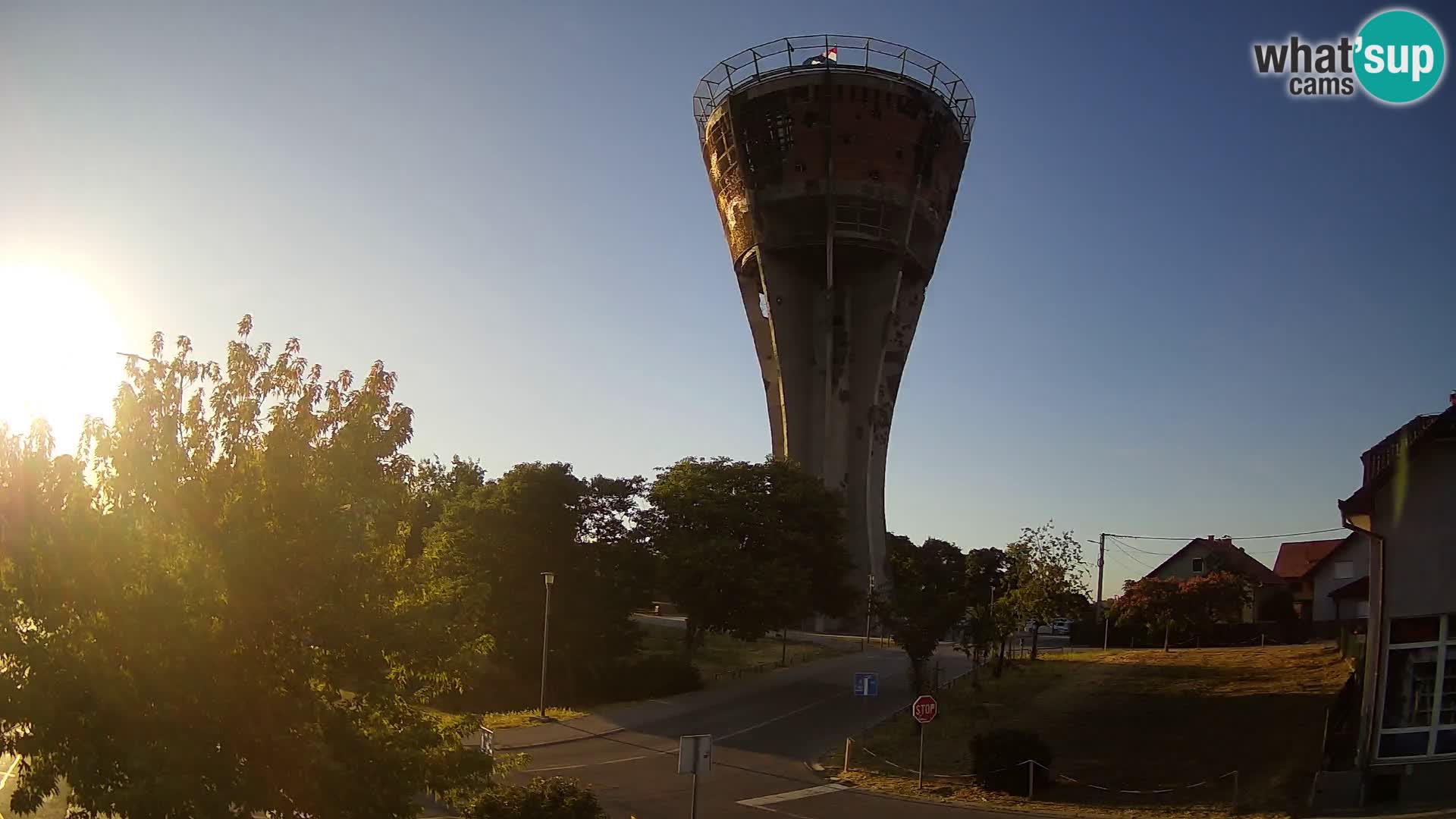Webcam Vukovar – Torre de agua, el simbolo Batalla de Vukovar (1991)