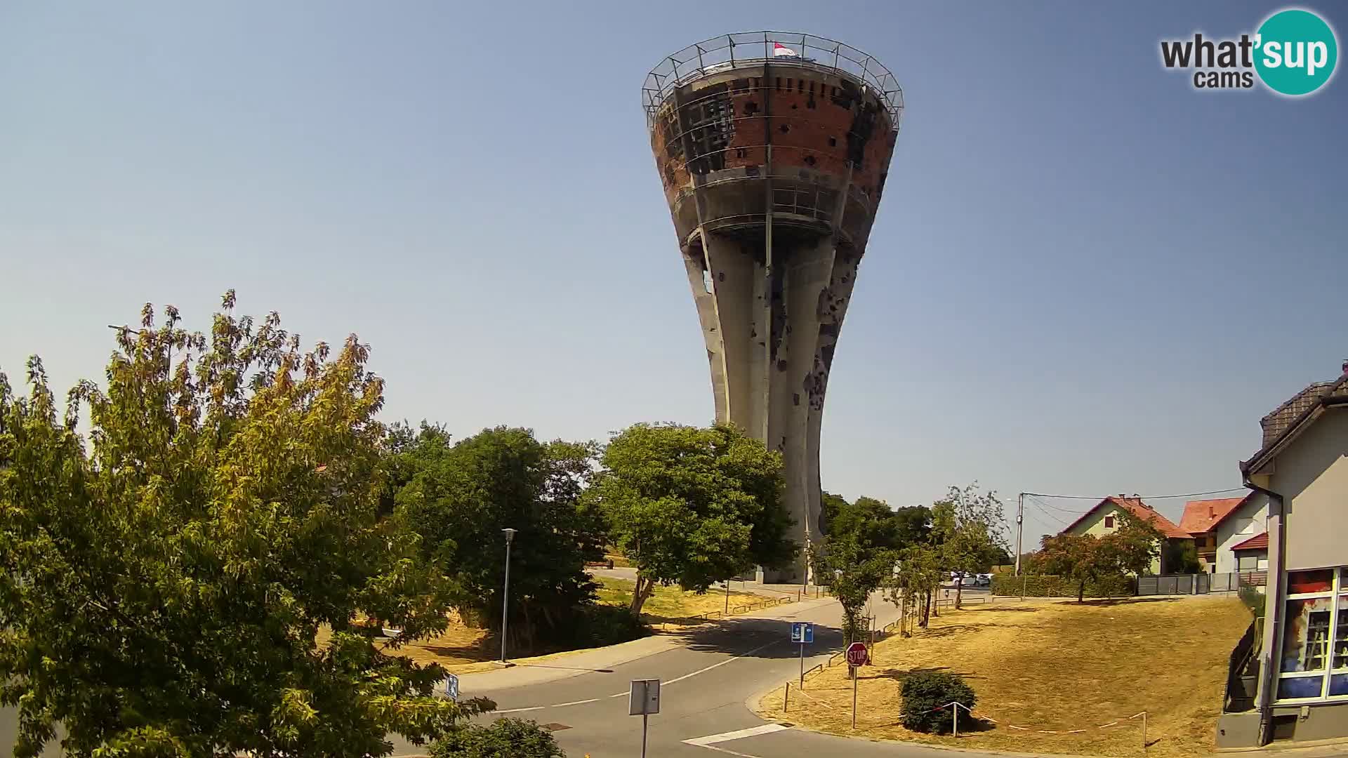 Webcam Vukovar – Water tower – simbol from Battle of Vukovar (1991)