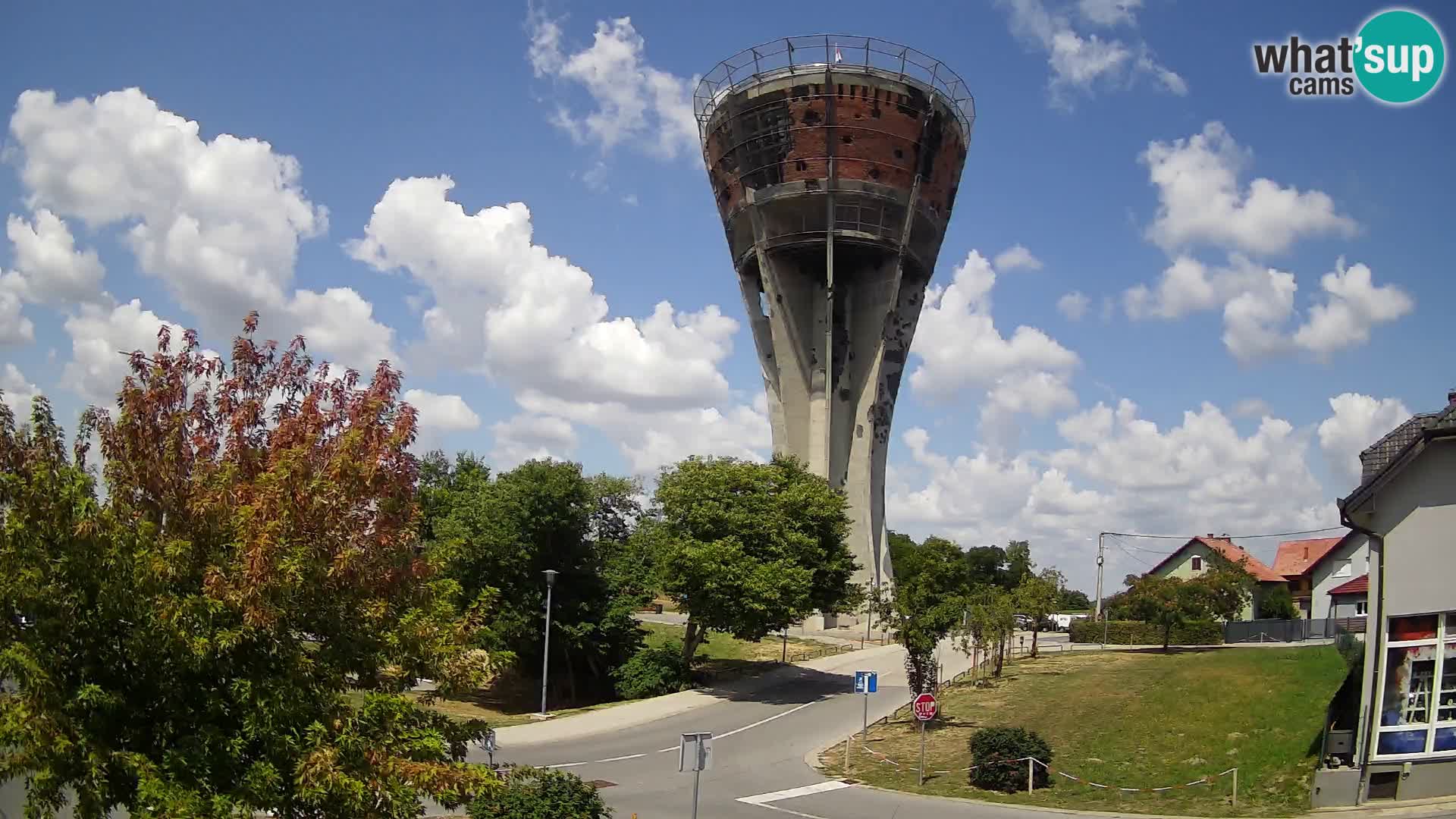 Webcam Vukovar – Château d’eau,  symbole Bataille de Vukovar (1991)
