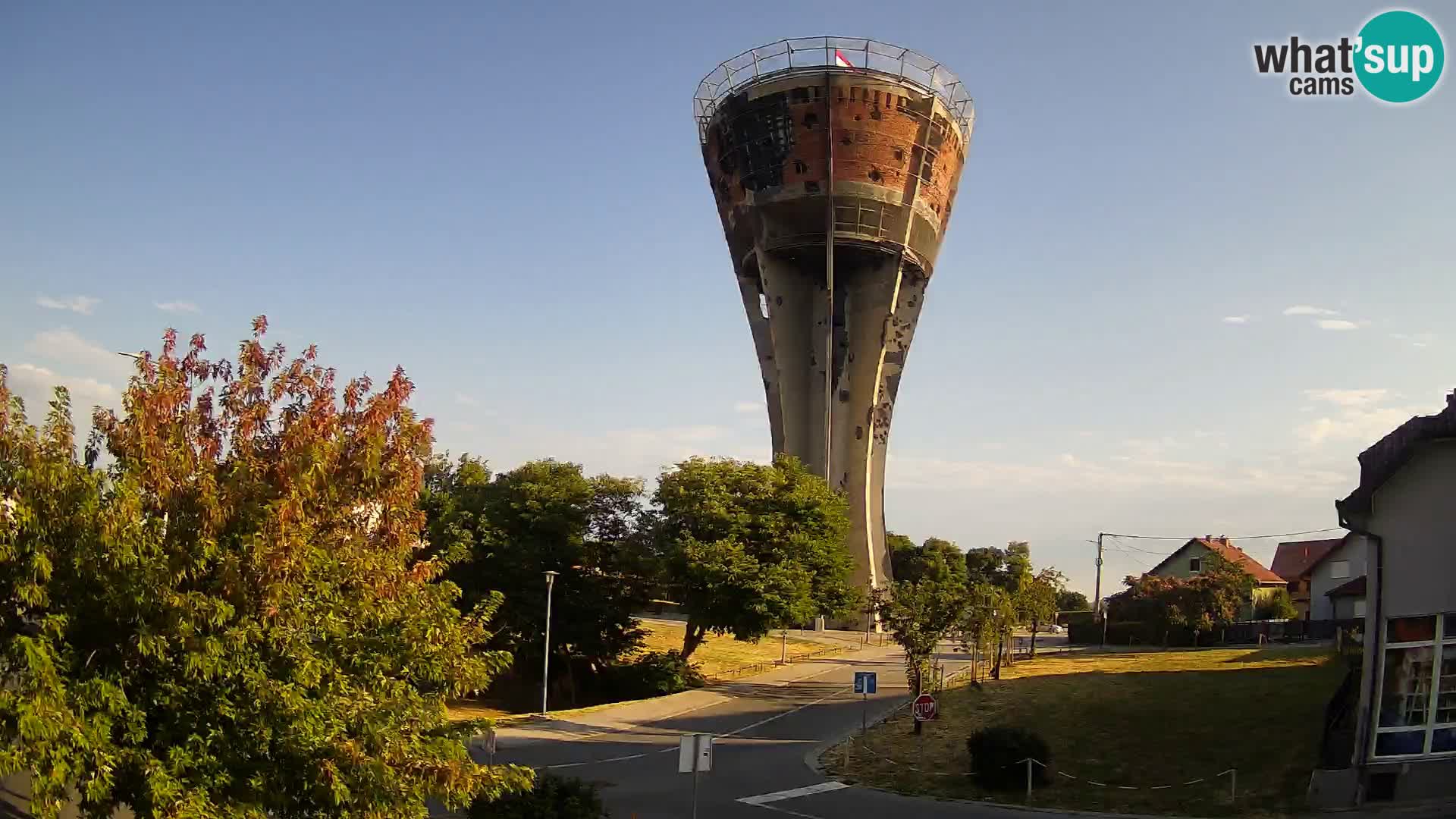 Webcam Vukovar – Château d’eau,  symbole Bataille de Vukovar (1991)