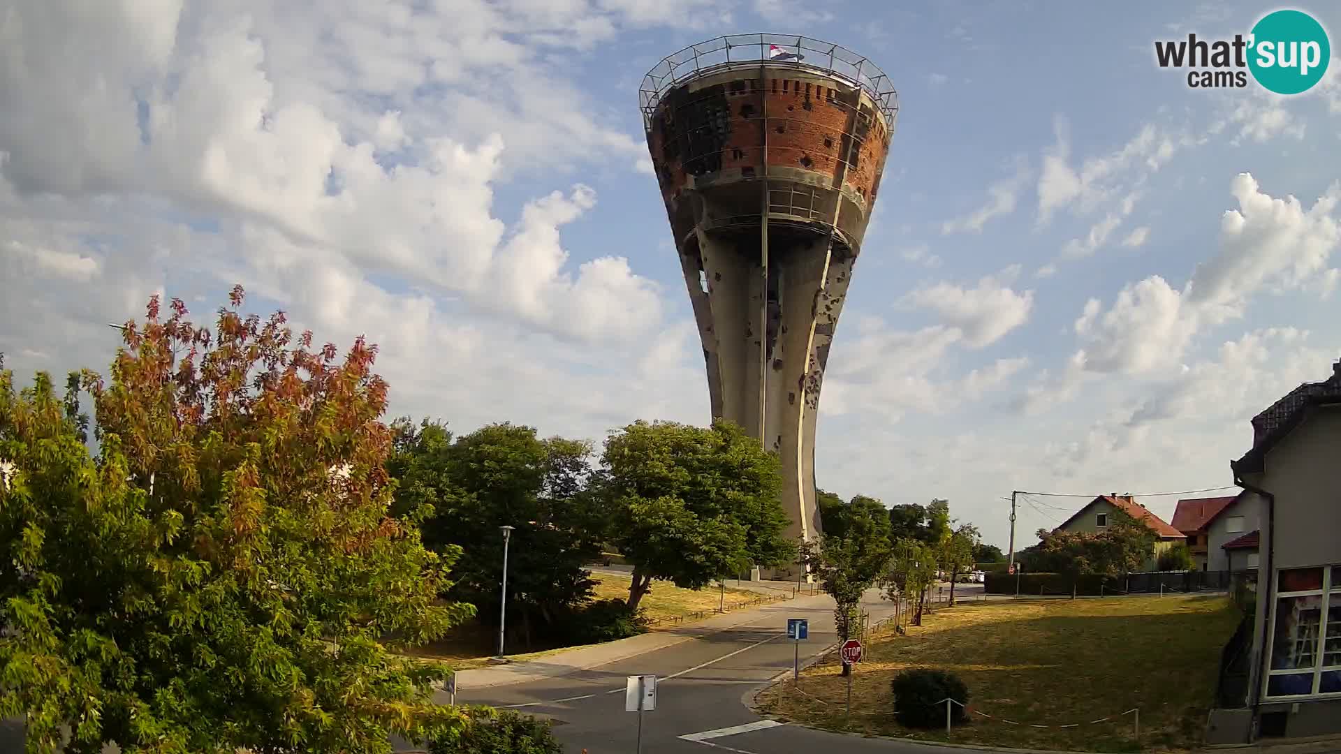 Webcam Vukovar – Château d’eau,  symbole Bataille de Vukovar (1991)