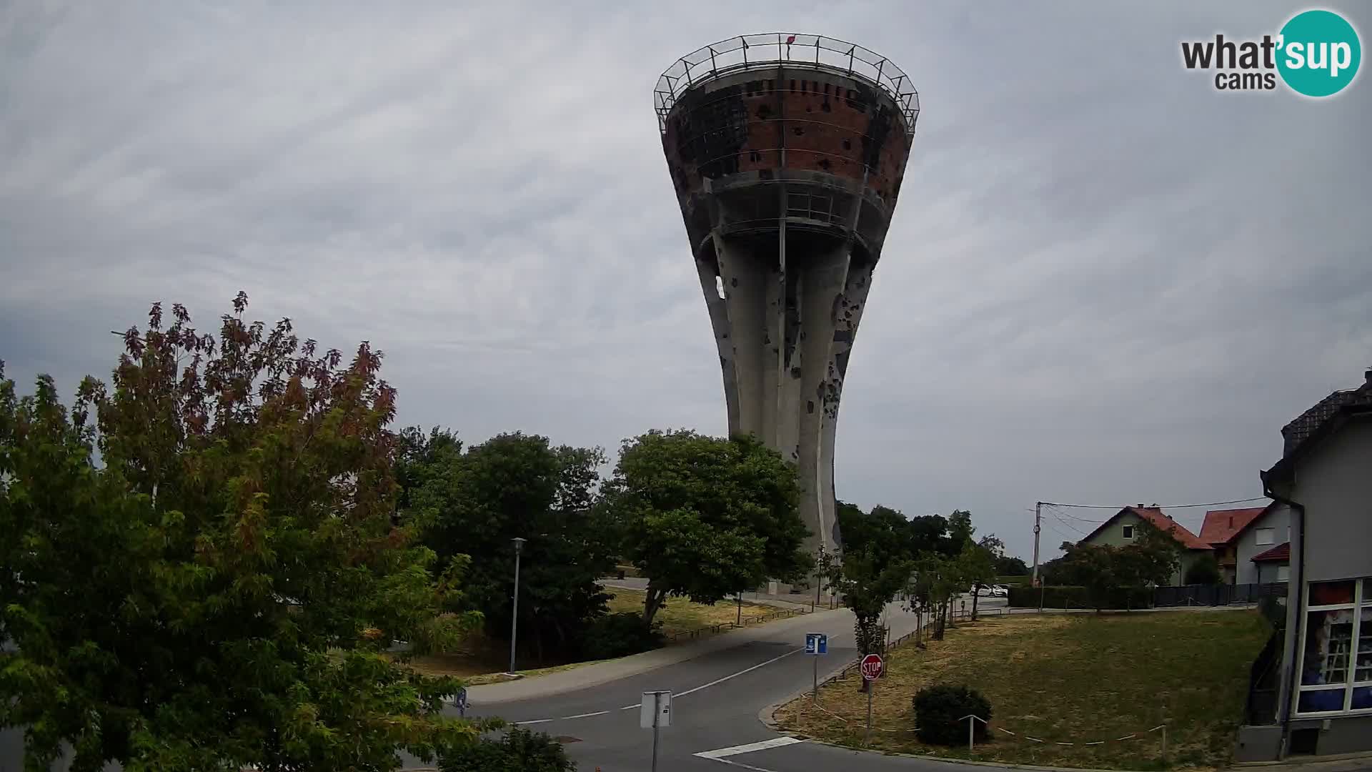 Webcam Vukovar – Château d’eau,  symbole Bataille de Vukovar (1991)
