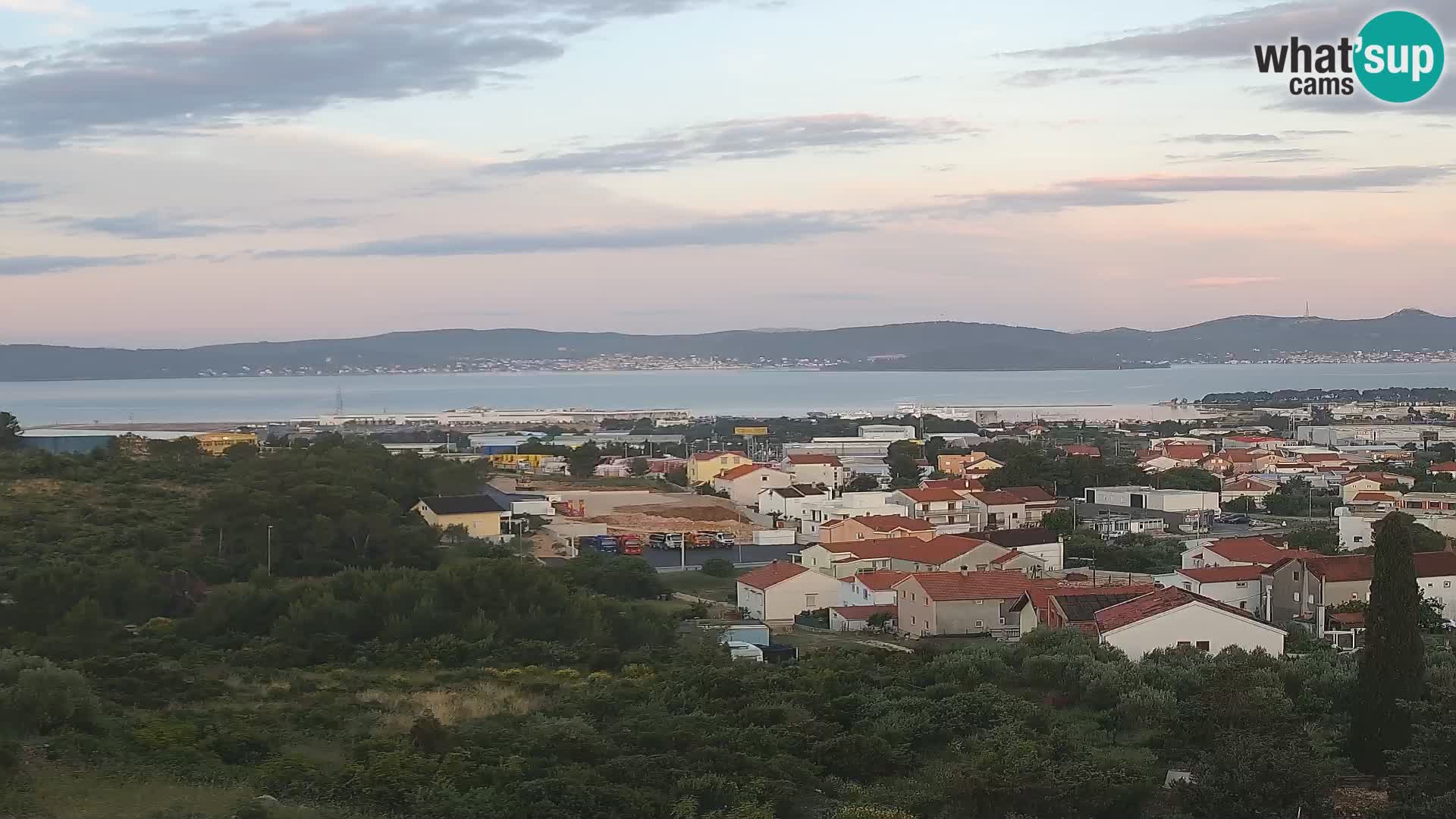 Panorama de la Webcam del Puerto Gazenica de Zadar, Zadar, Croacia