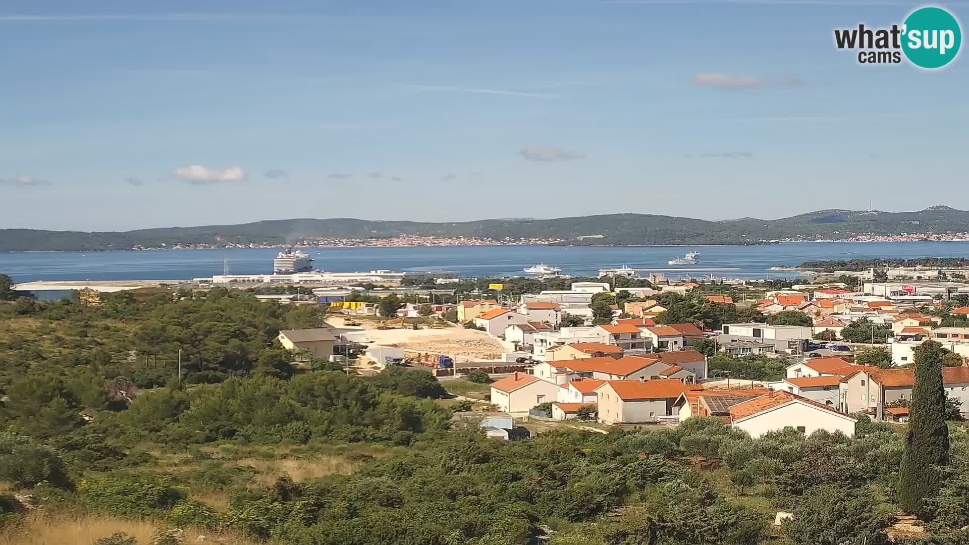 Zadar Pristanišče Gazenica s panoramsko spletno kamero, Zadar, Hrvaška